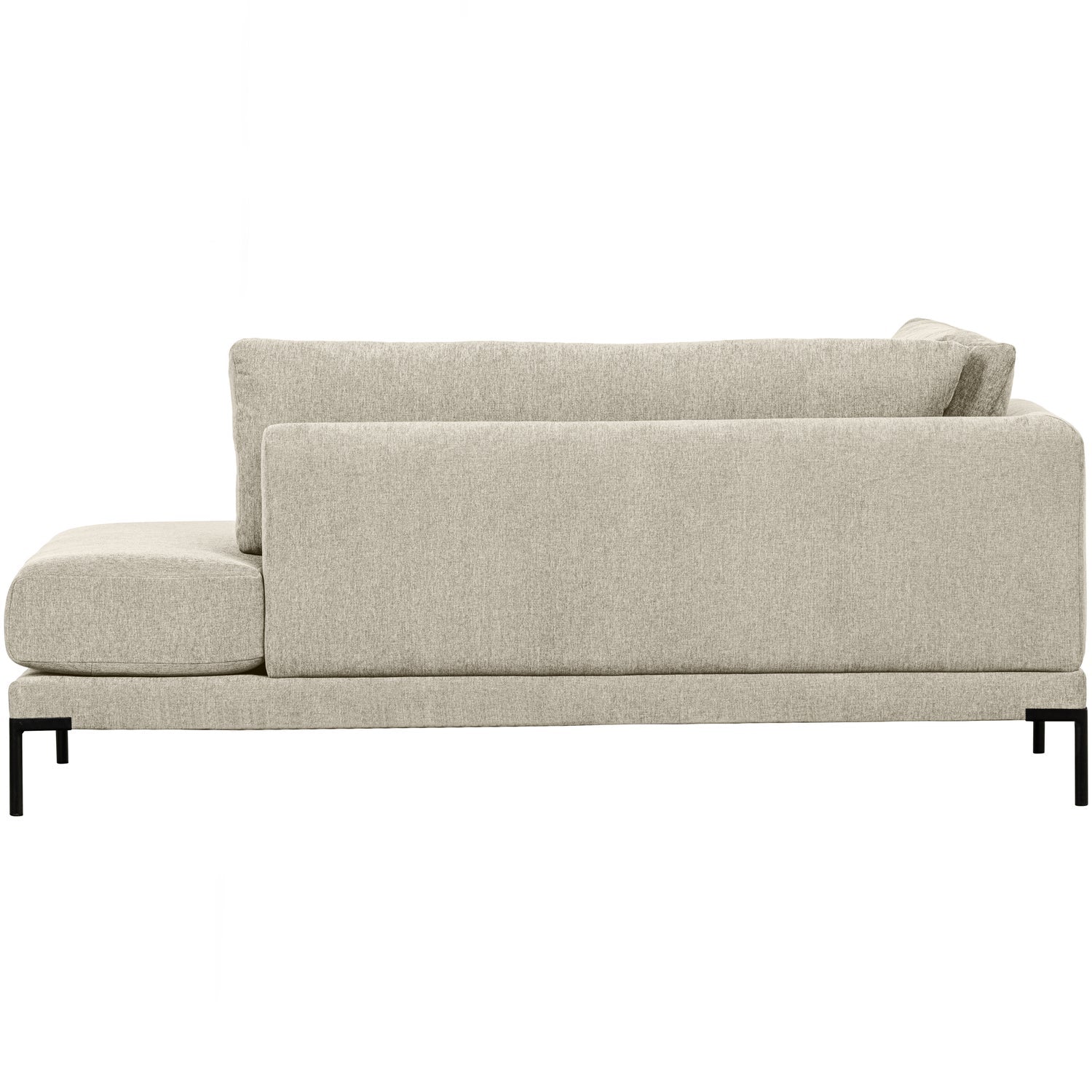 Szezlong lewostronny COUPLE piaskowy – styl japandi