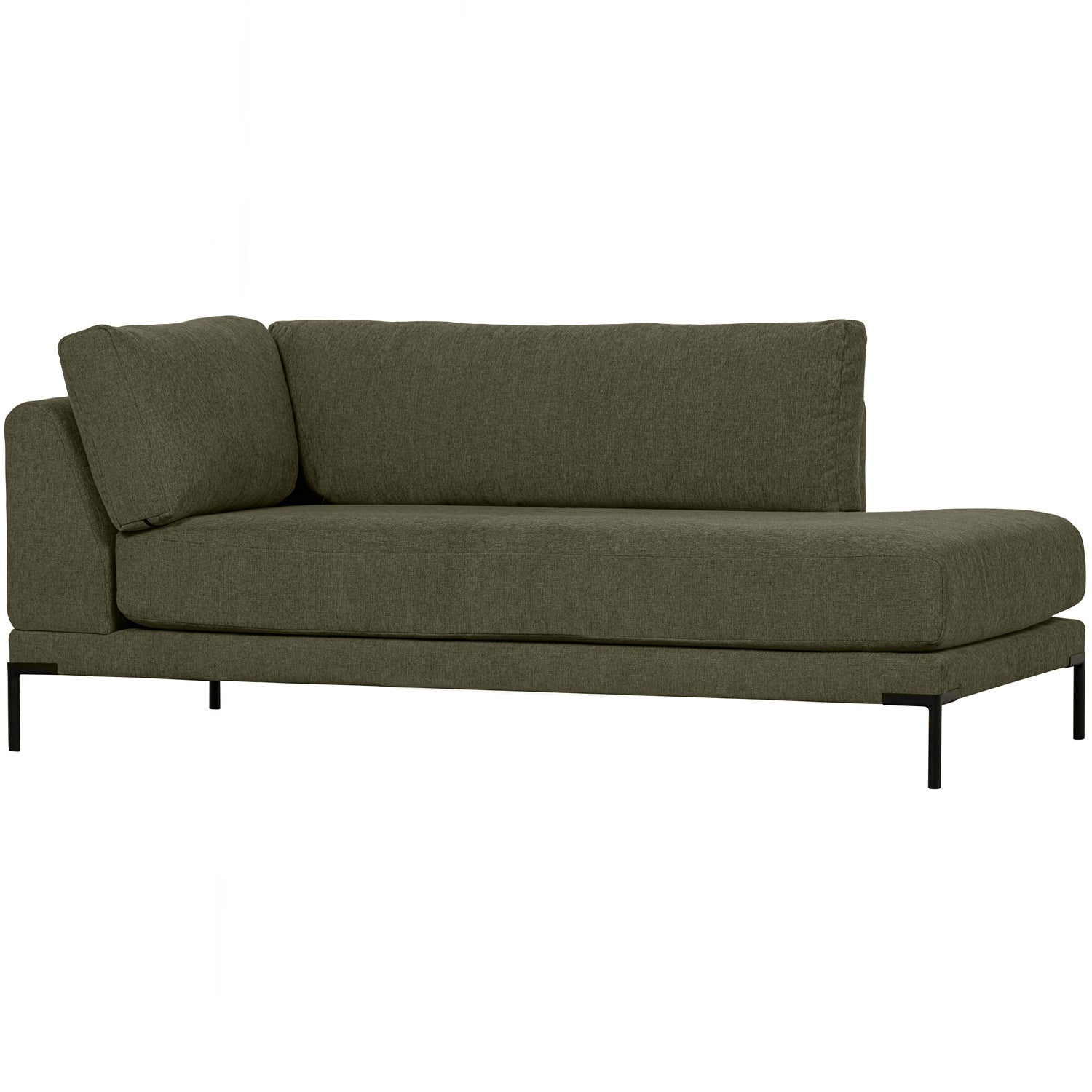 Szezlong lewostronny COUPLE ciemnozielony – Woood
