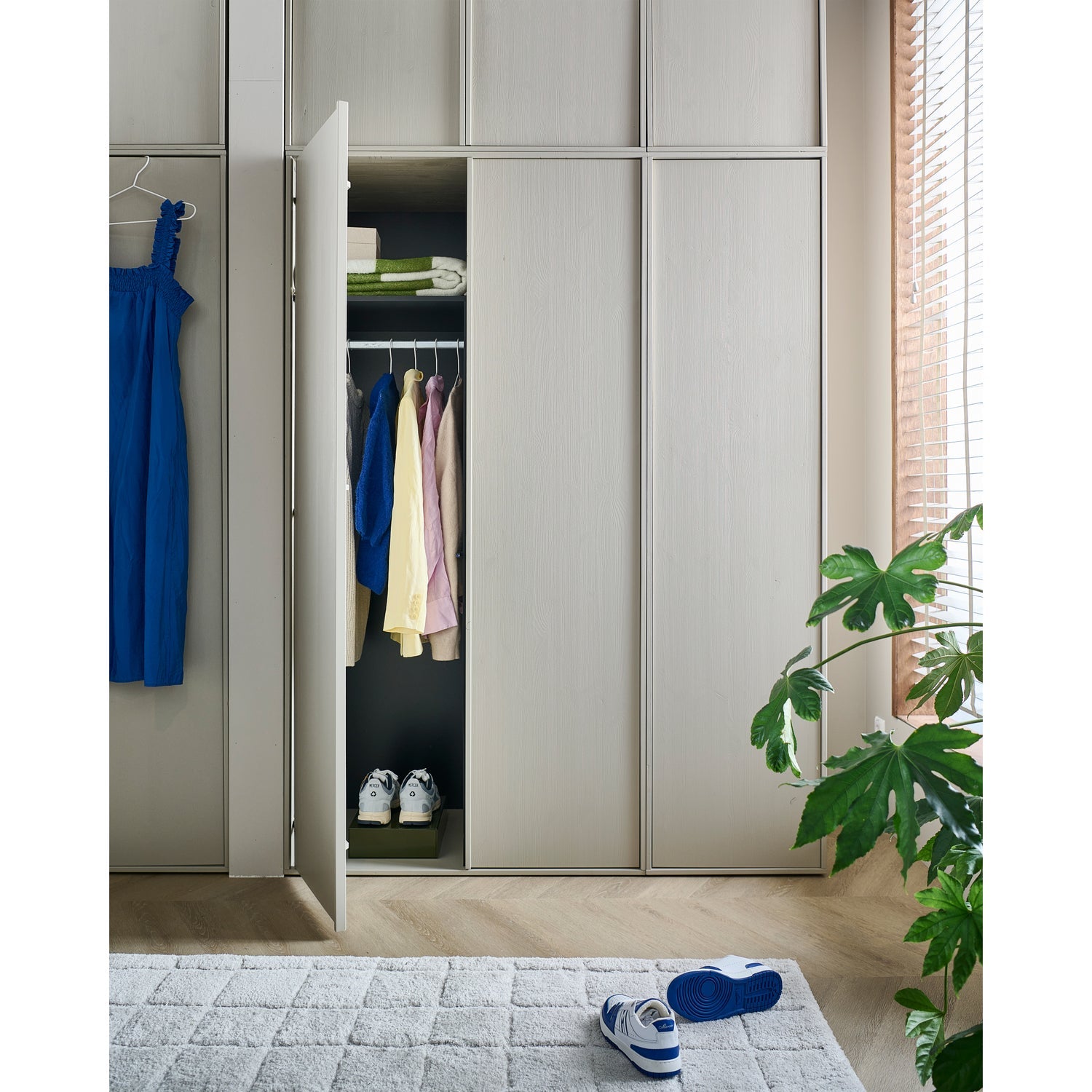 Kleiderschrank DAILY grau-beige