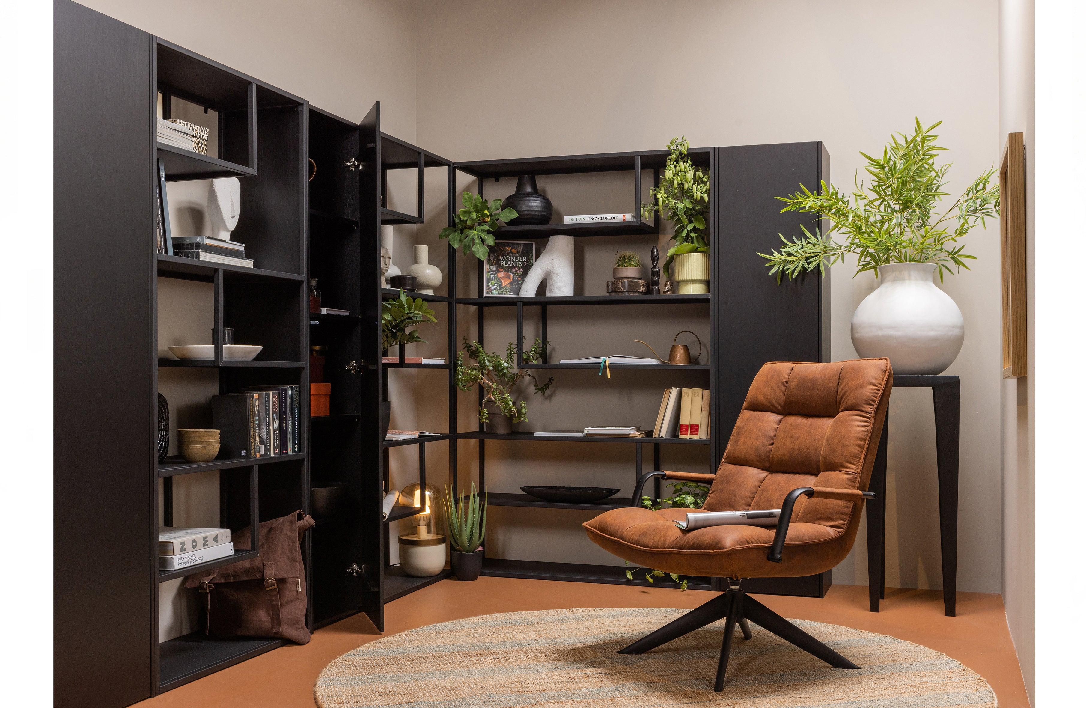 Regał TEUN czarny Woood Eye on Design