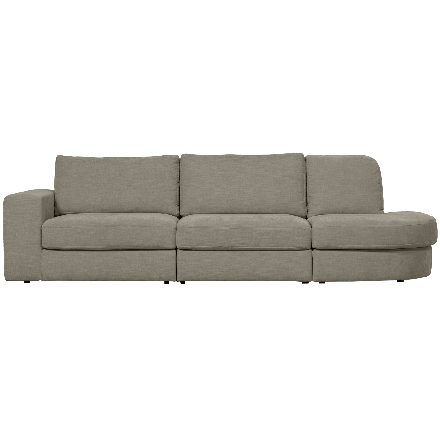 Sofa offene rechte Seite FAMILY warmes Grau