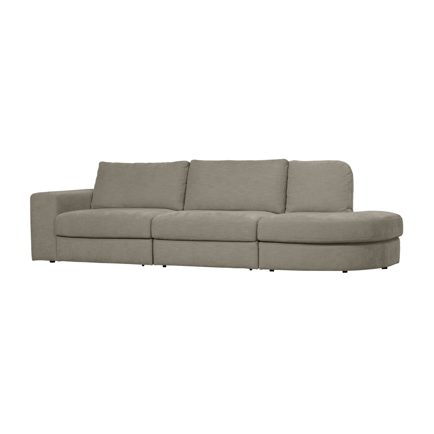 Sofa offene rechte Seite FAMILY warmes Grau