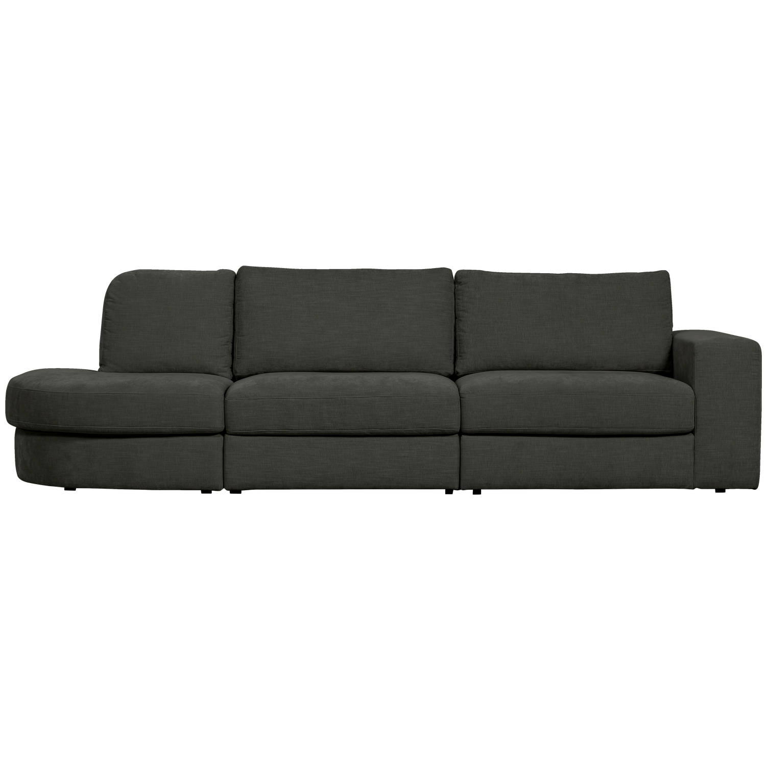 Sofa offene linke FAMILY antrazit