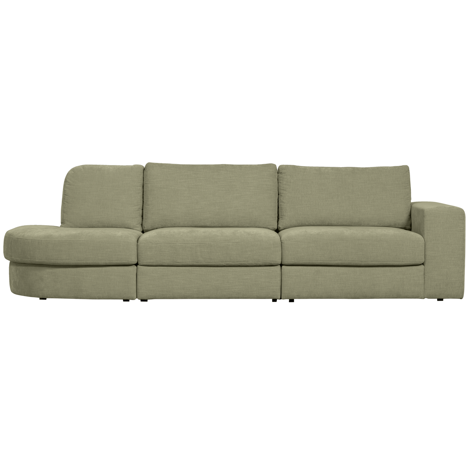 Left-Open FAMILY Sofa Green
