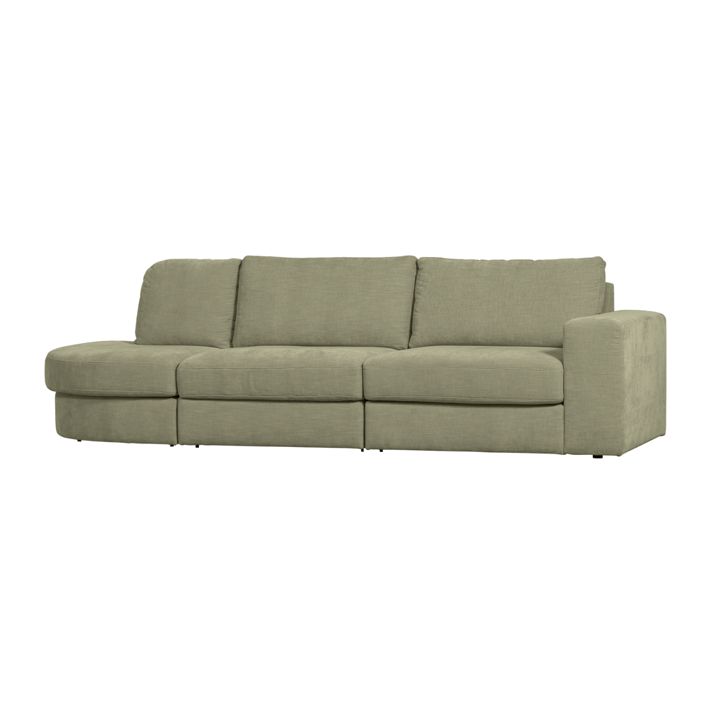 Left-Open FAMILY Sofa Green