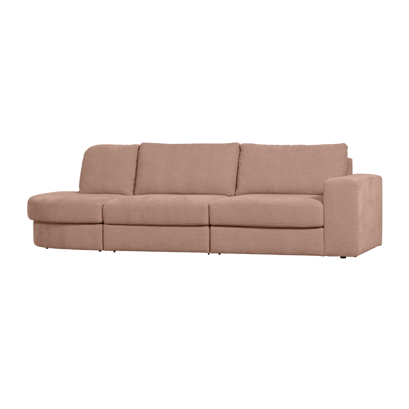 Sofa offene linke FAMILY rosa
