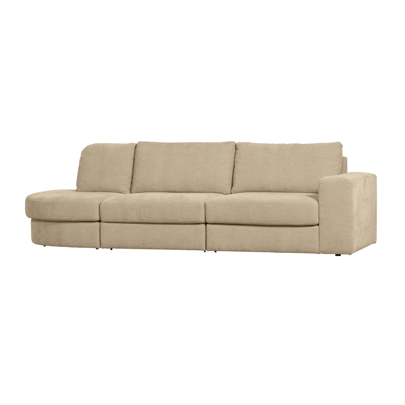 Sofa open linkerzijde FAMILY zandkleurig