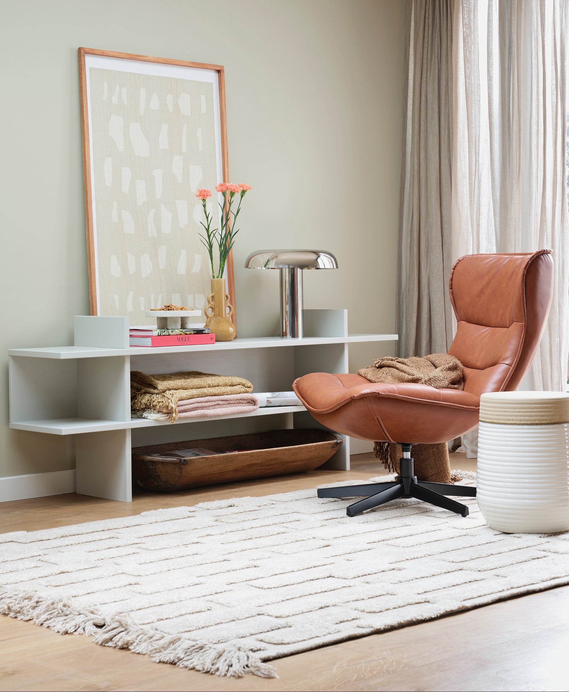 Jana Pine Konsole grau gefärbt