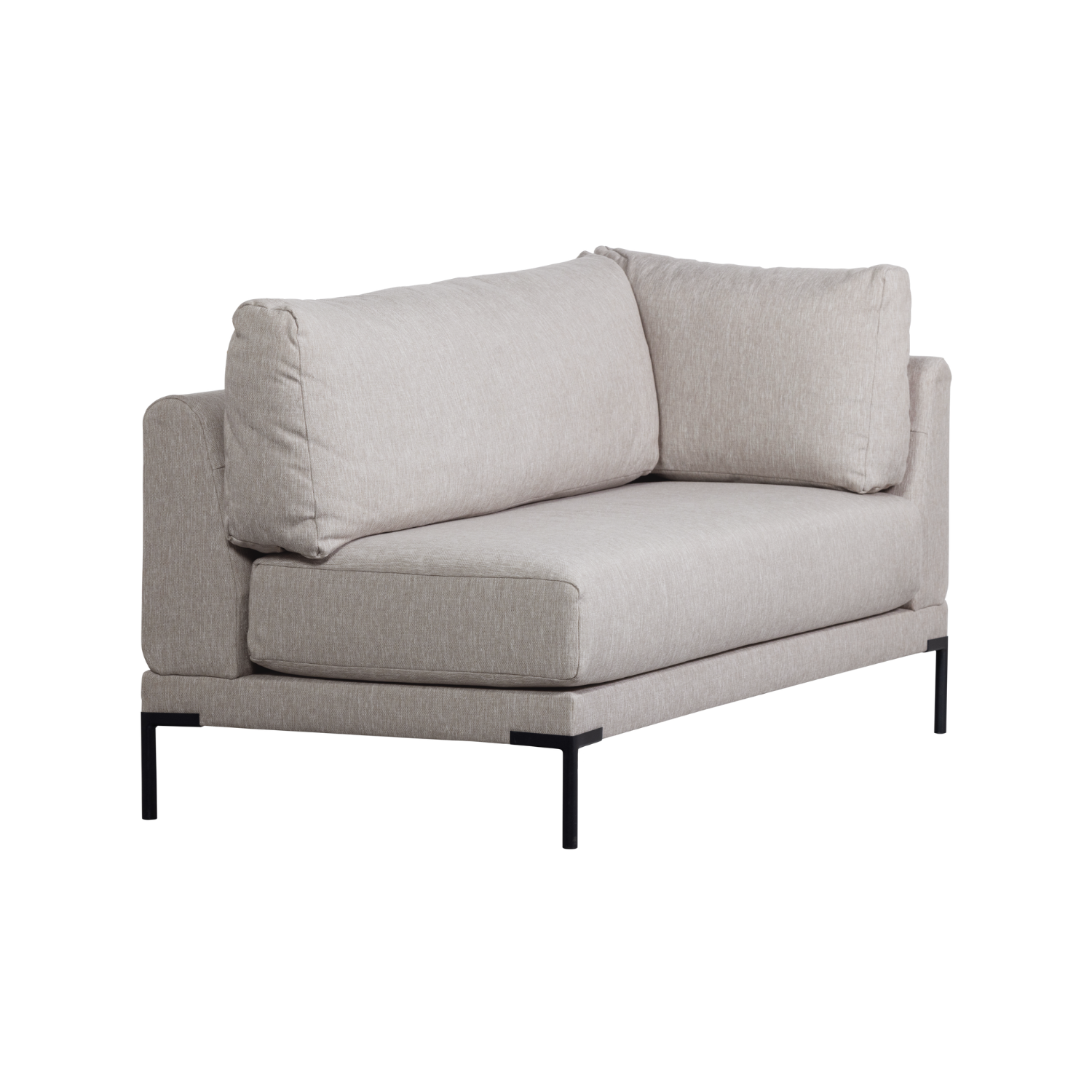 Szezlong lewostronny COUPLE DINING BENCH jasnoszary – Woood