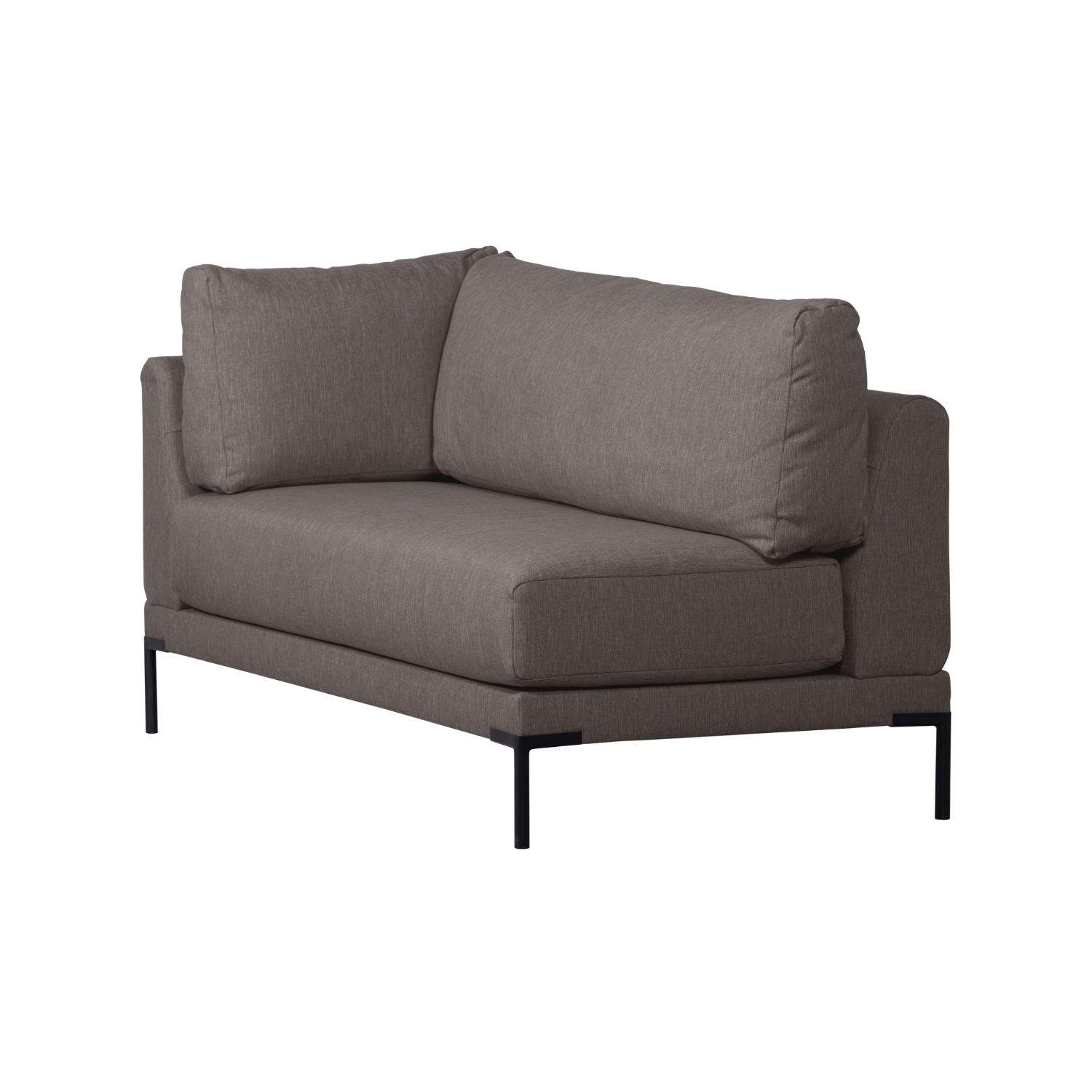 Szezlong prawostronny COUPLE DINING BENCH szary – Woood