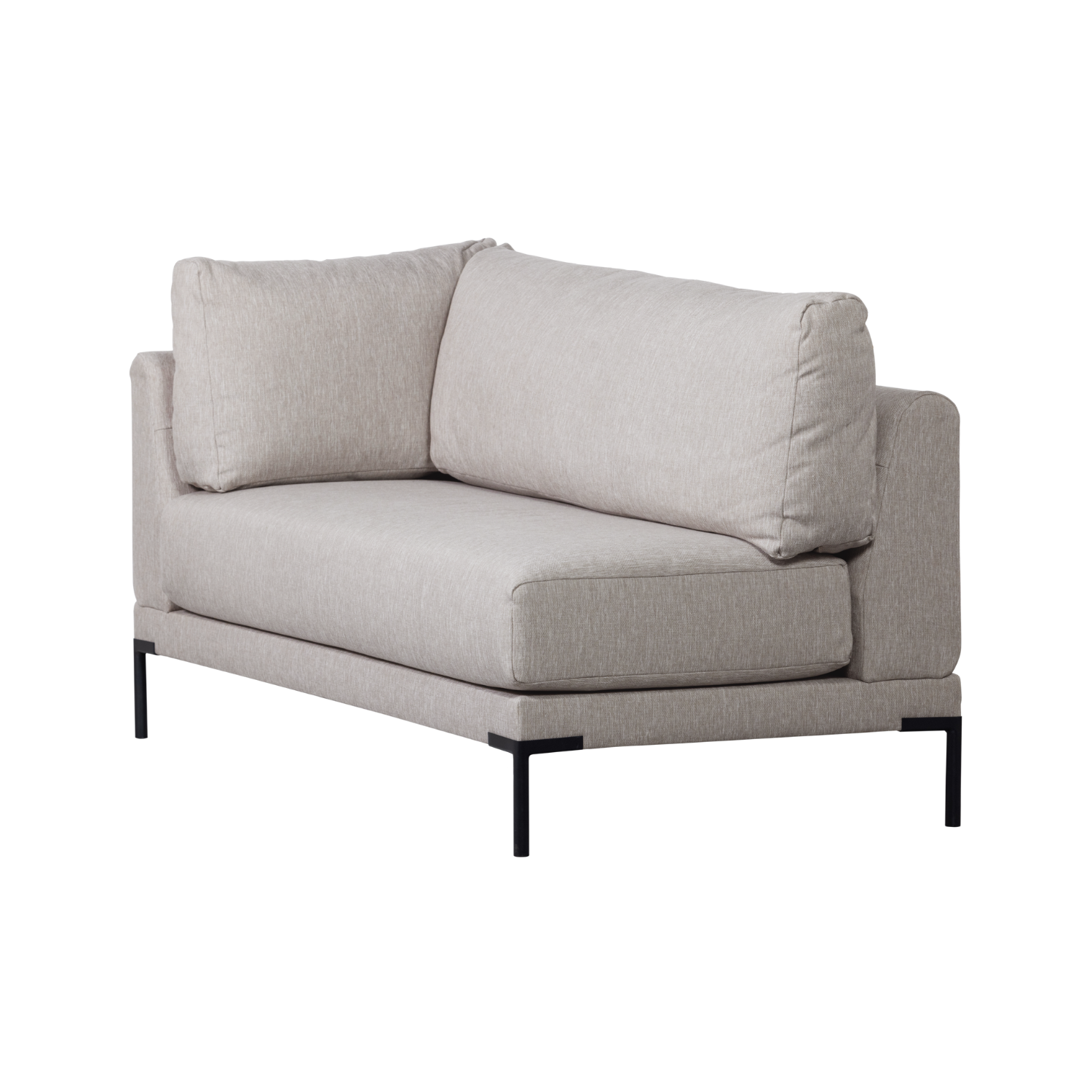Szezlong rechts COUPLE DINING BENCH lichtgrijs
