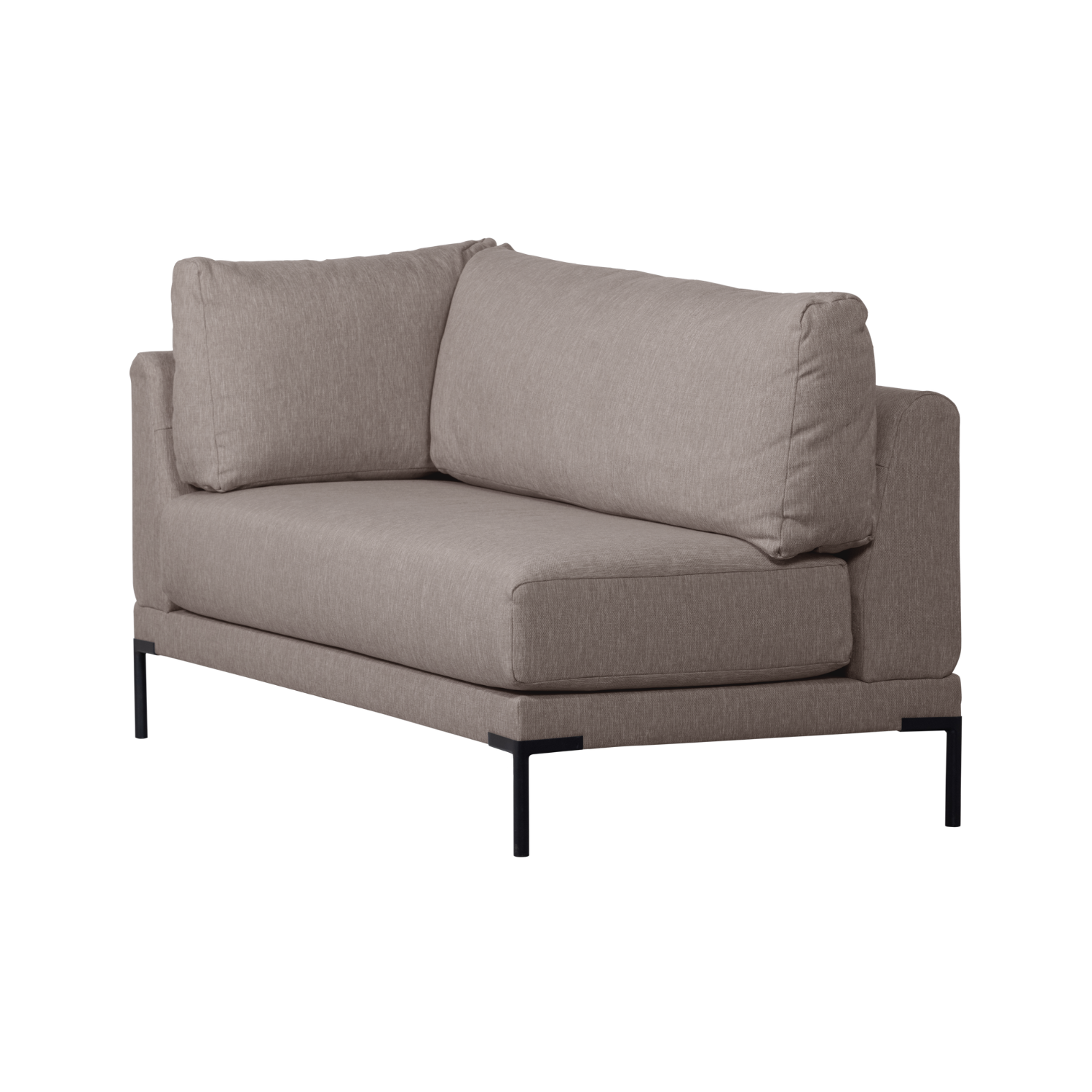 Szezlong prawostronny COUPLE DINING BENCH taupe – Woood