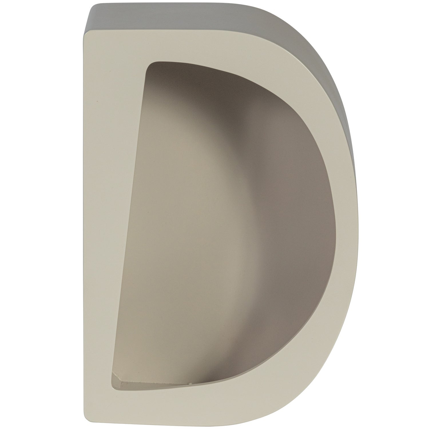 Half -round wall shelf