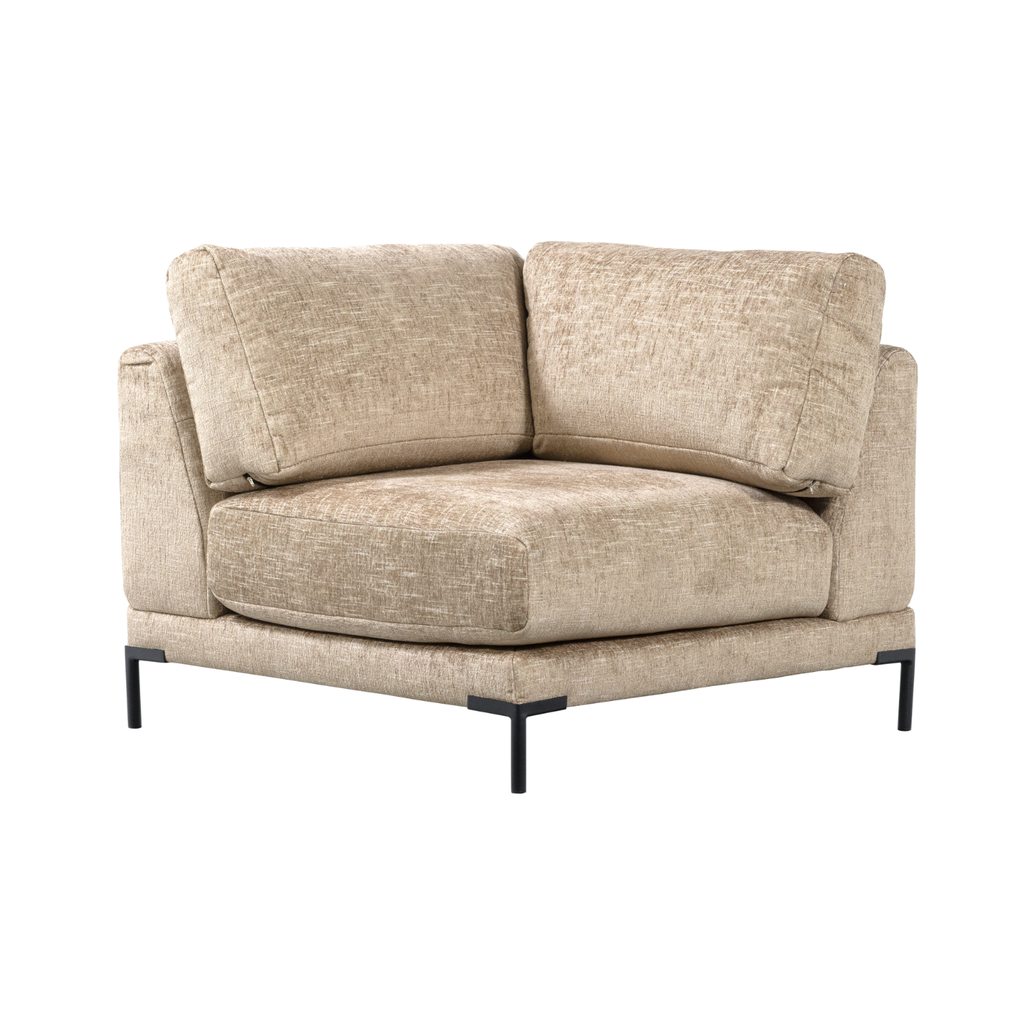 Sofa COUPLE - hoekmodule beige melange