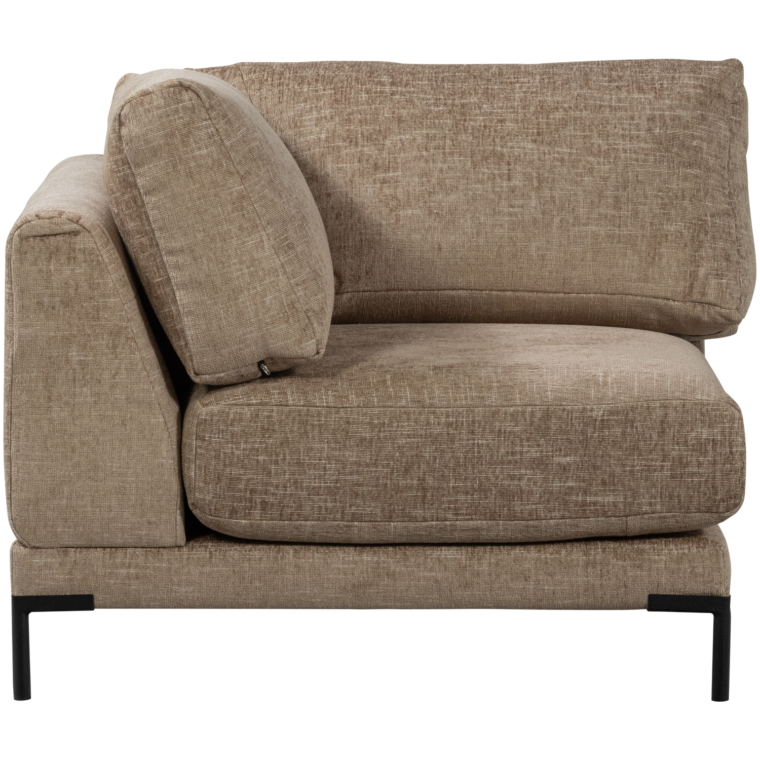 Sofa COUPLE - bruine melange hoekmodule