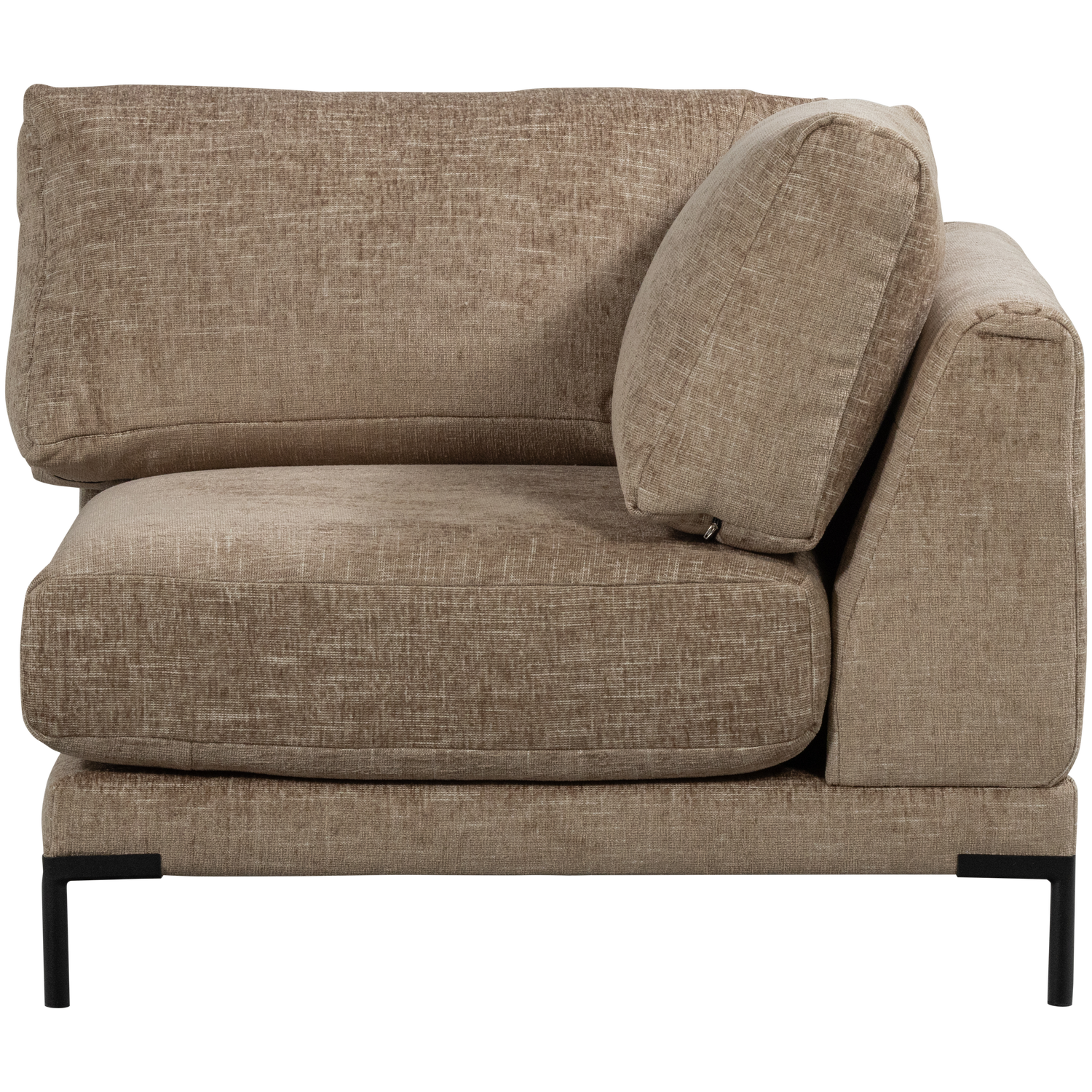 Sofa COUPLE - bruine melange hoekmodule