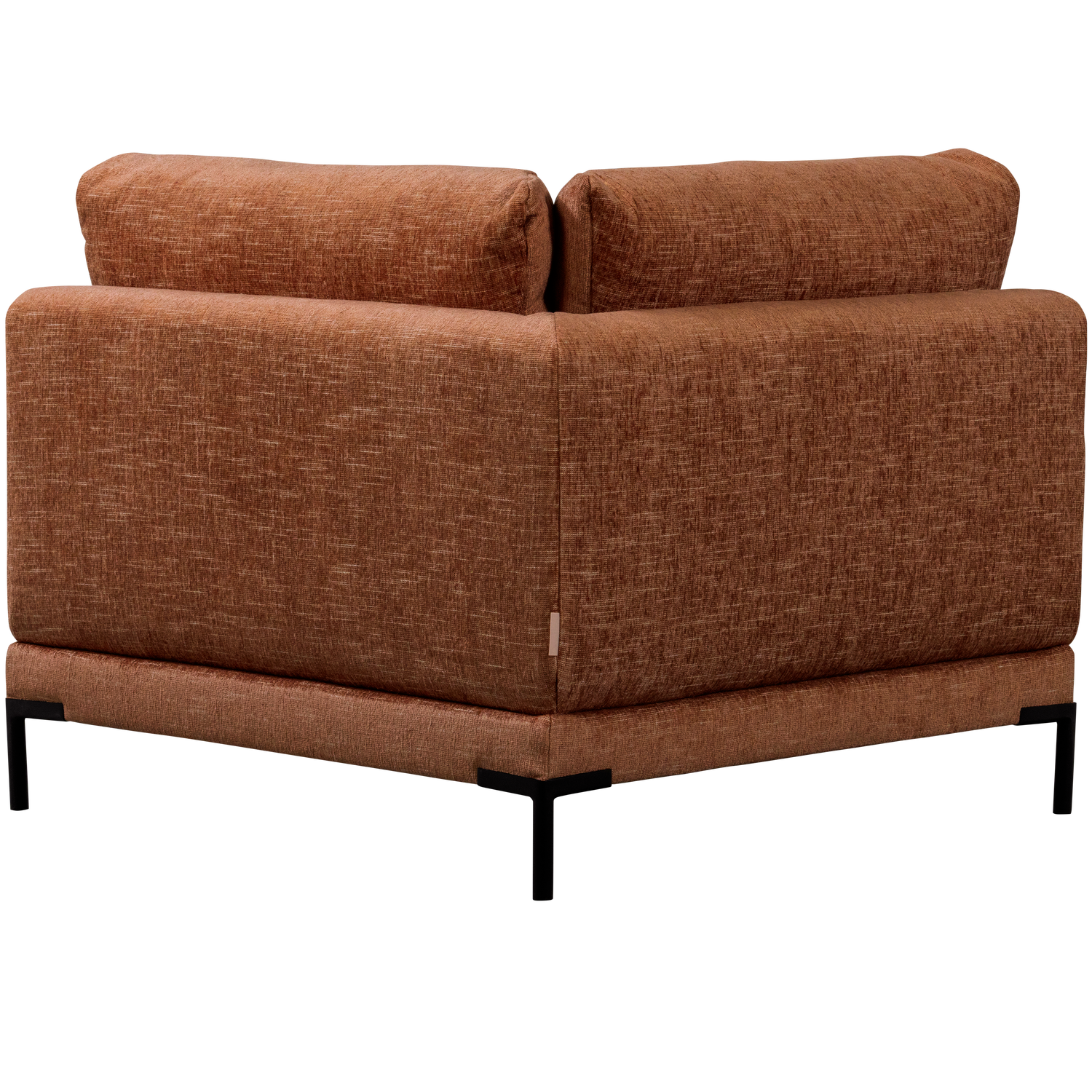 Sofa COUPLE - moduł narożny rdzawy melanż do salonu – Woood