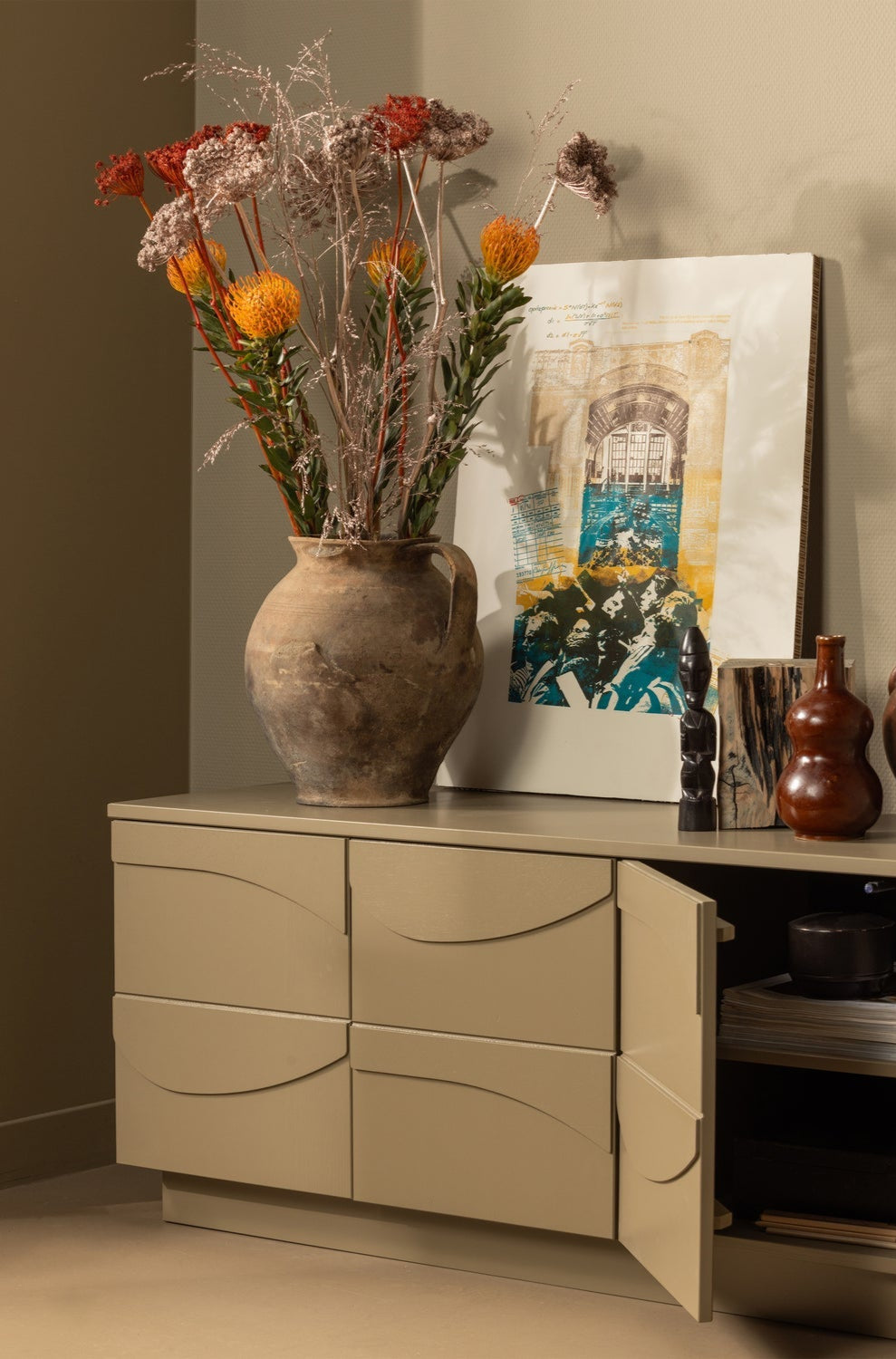Teo TV-Sideboard in Grau