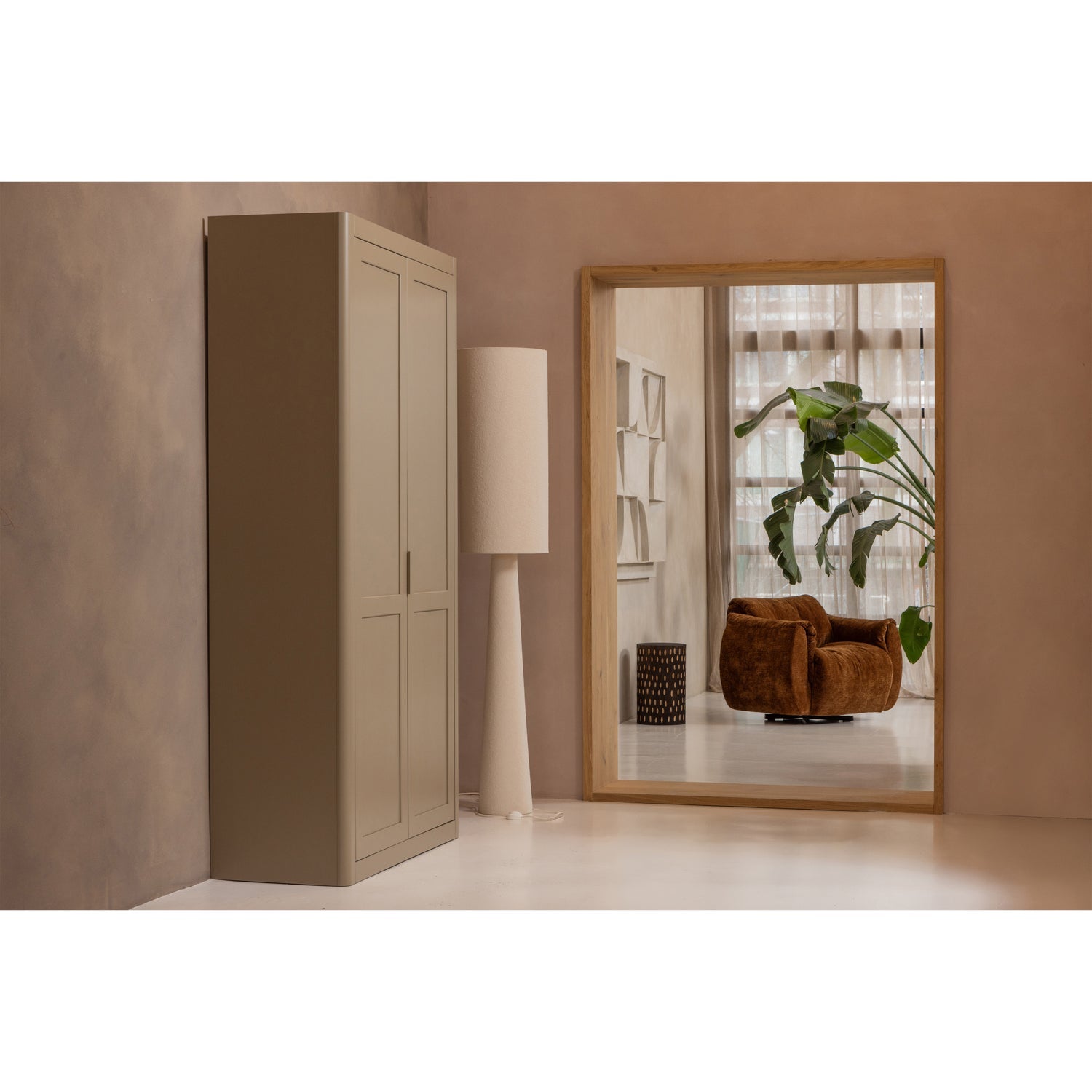 Vloerlamp LOFT crème