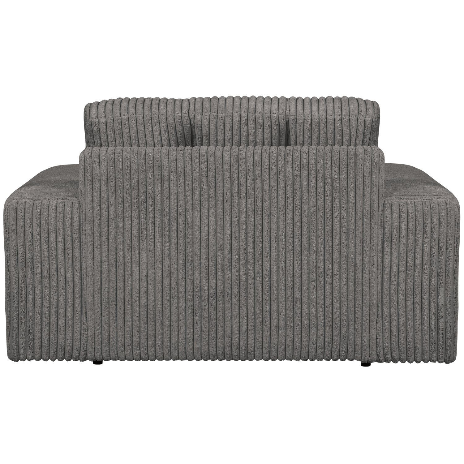 Sofa loveseat TWEEDE AFSPRAAK grijs ribfluweel