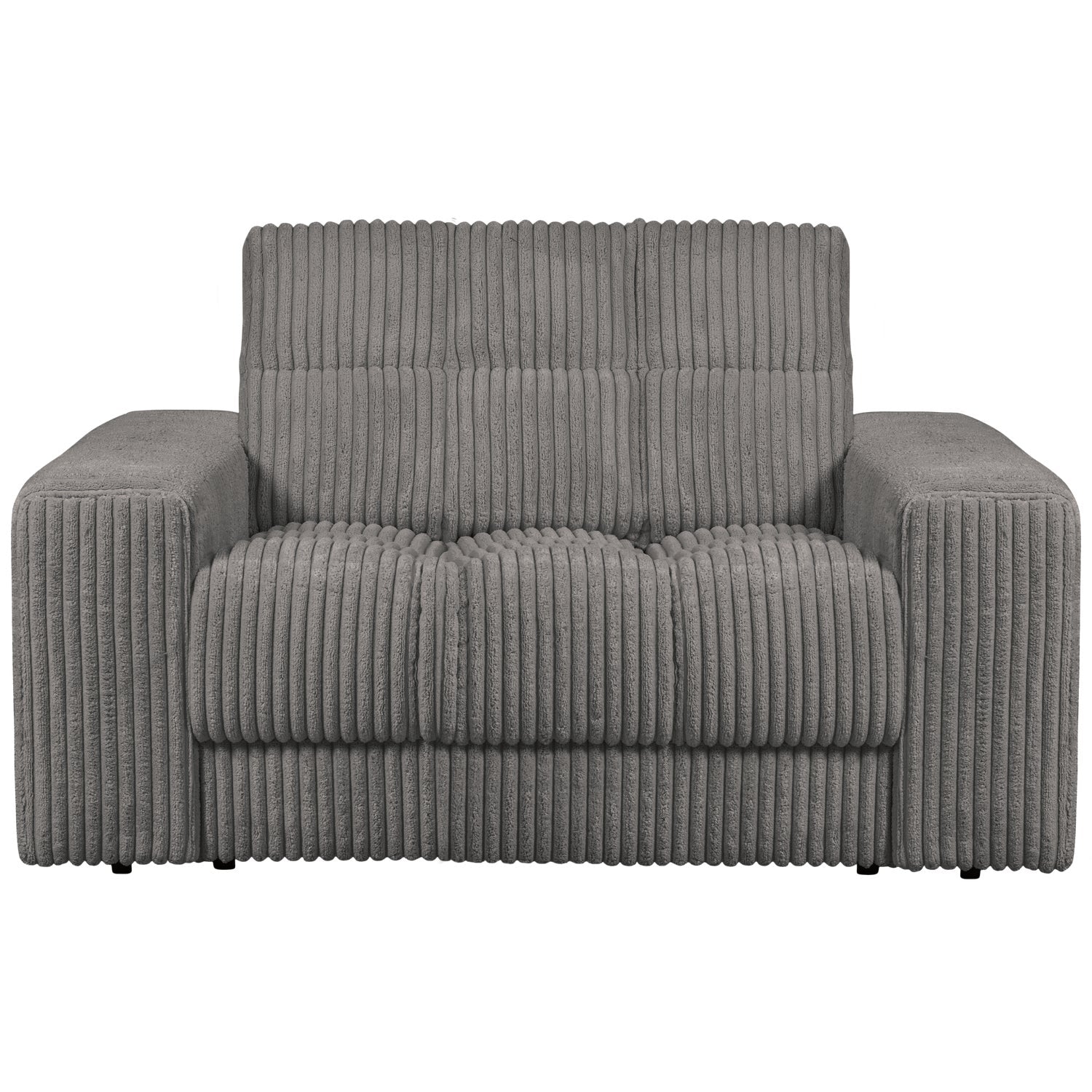 Sofa loveseat TWEEDE AFSPRAAK grijs ribfluweel