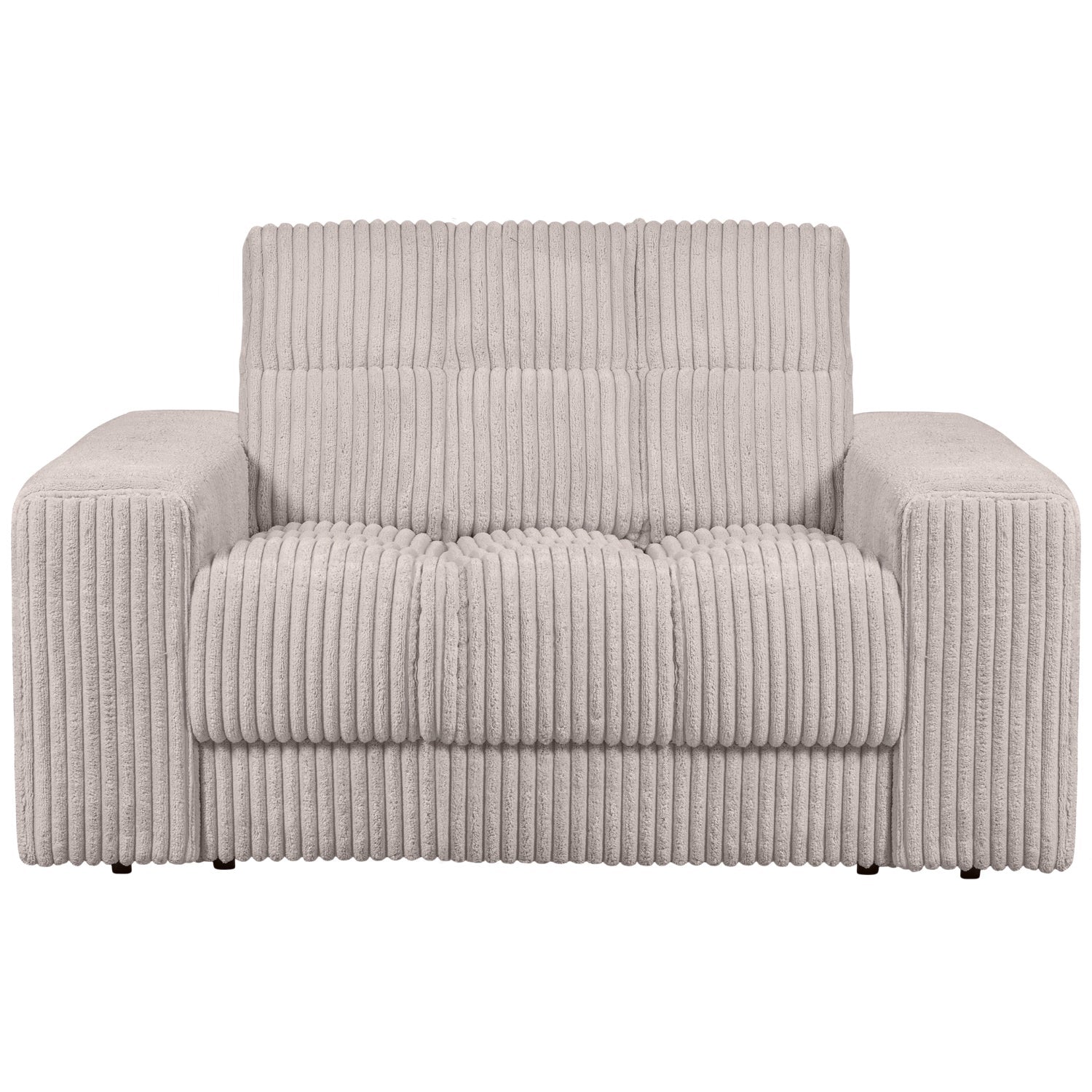 Sofa loveseat TWEEDE AFSPRAAK crème ribfluweel