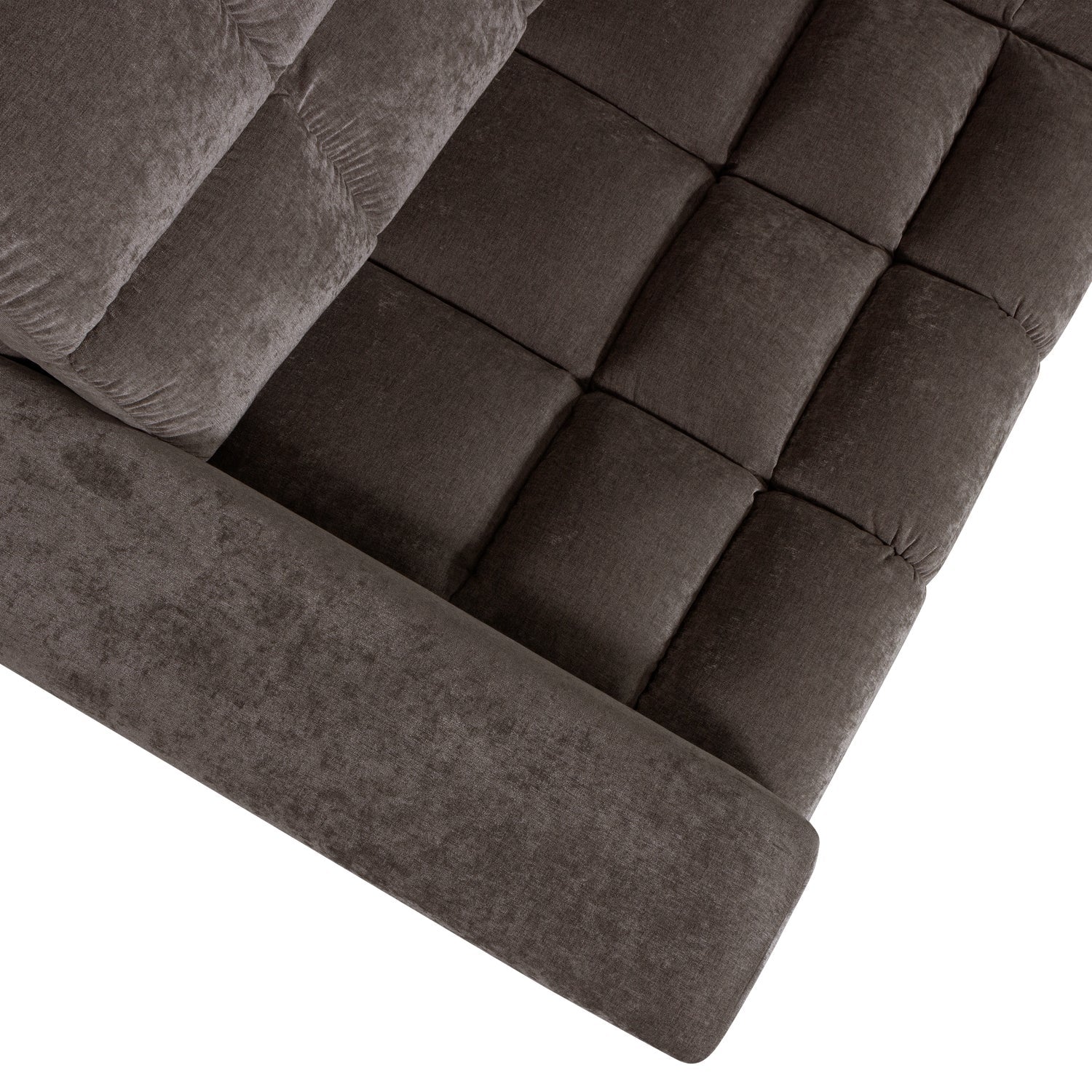 Sofa rechtsseitig SECOND DATE warmes Grau