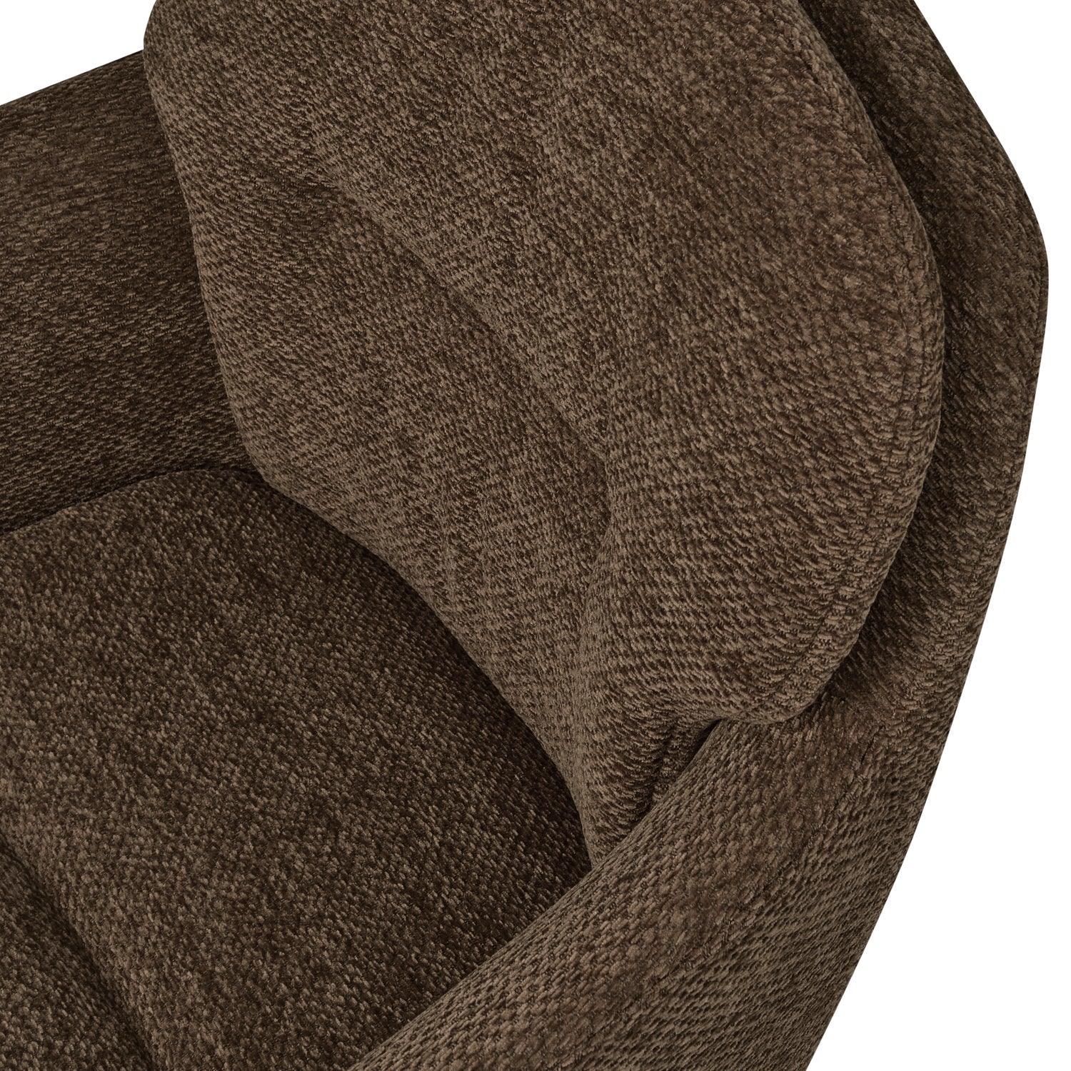 Stuhl RUNA braunes Chenille