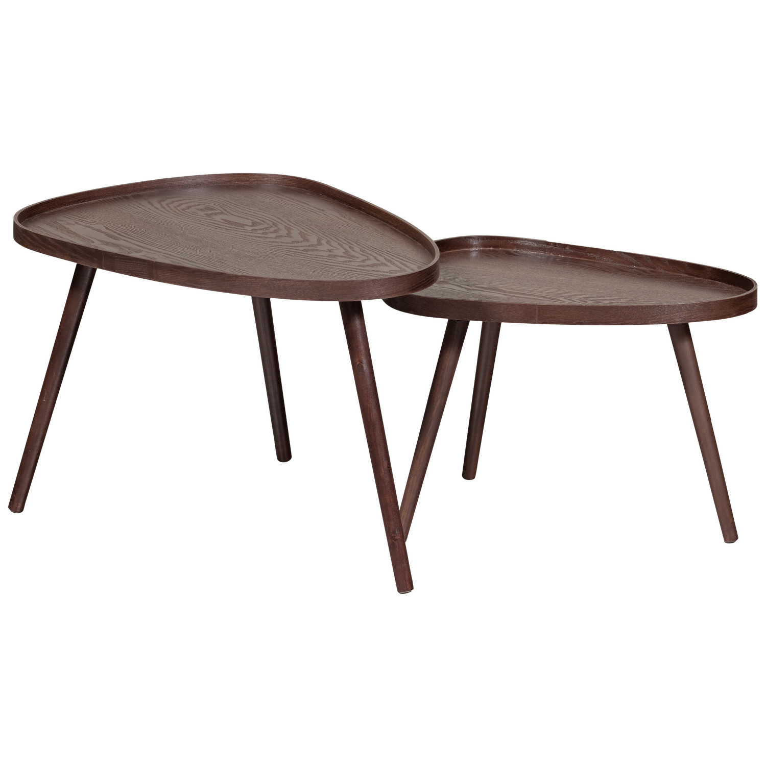 Set van NISSA tafels bruin