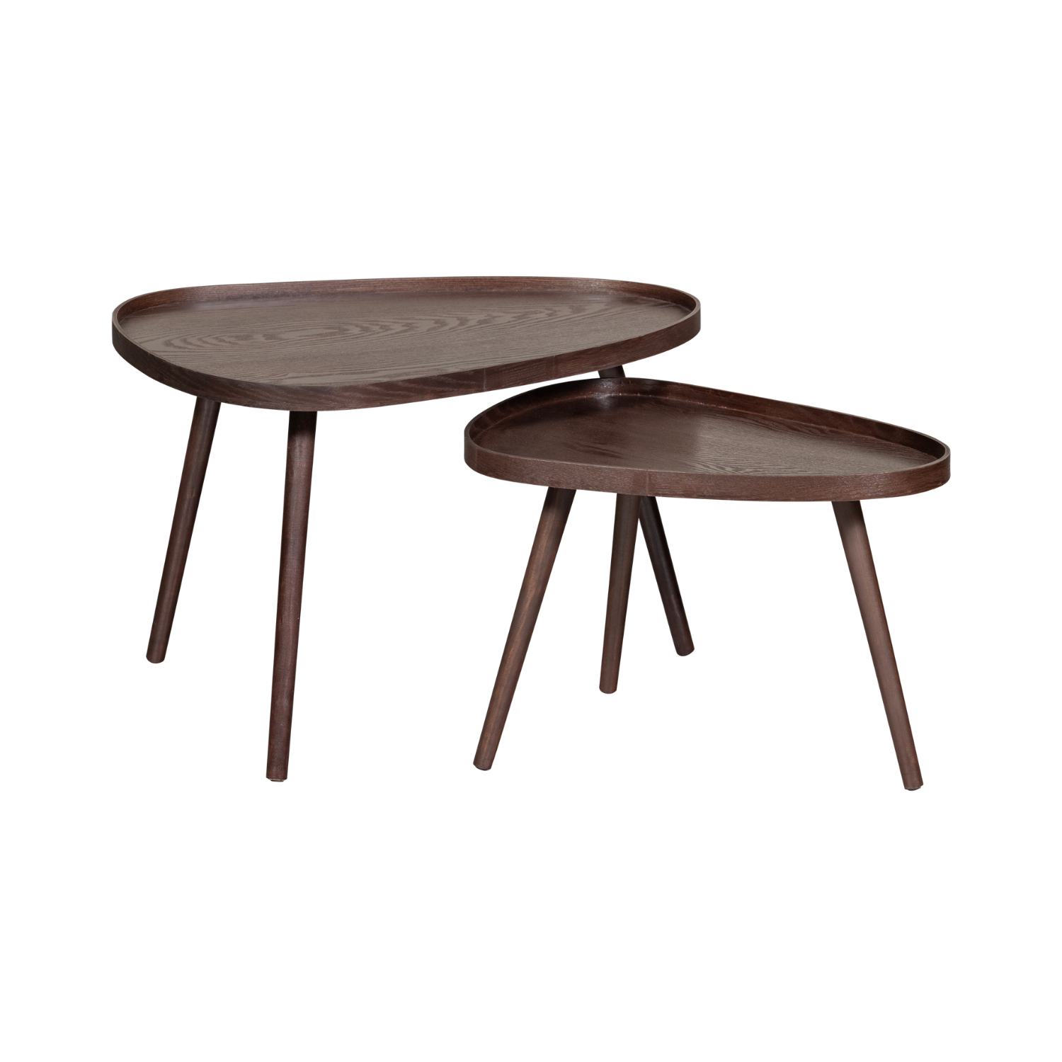 Set van NISSA tafels bruin