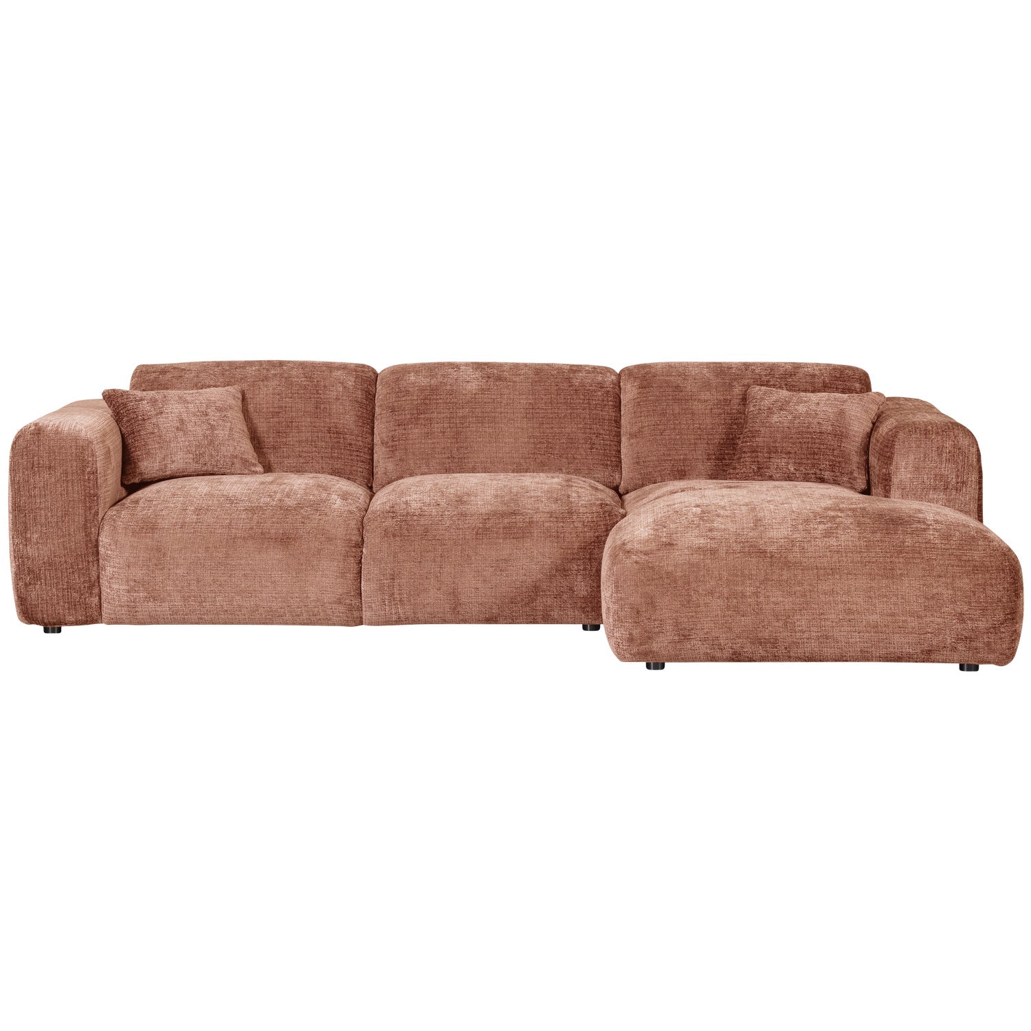 Modularer rechteckiger CLOUD Ecksofa in Terrakotta