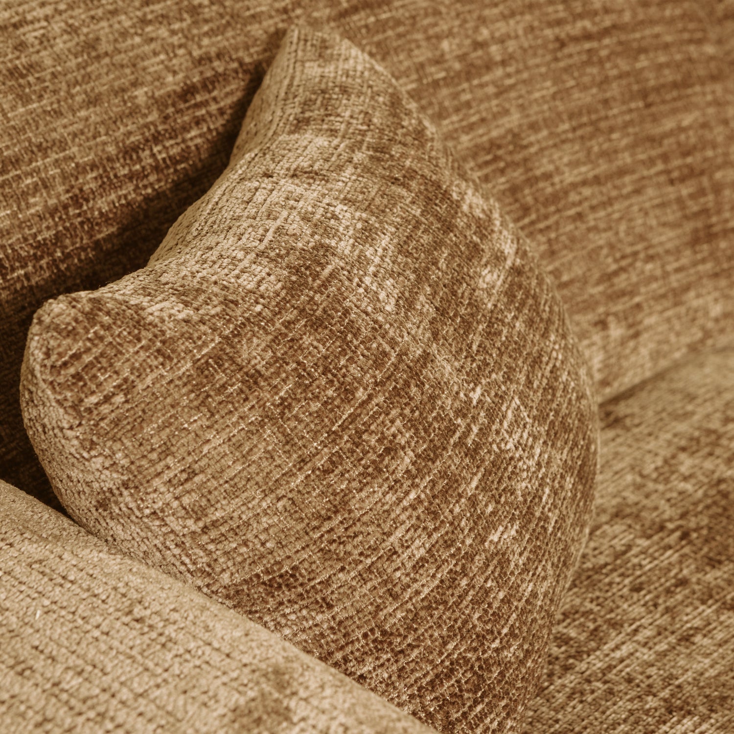 Modulaire rechtszijdige hoekbank CLOUD honingkleur