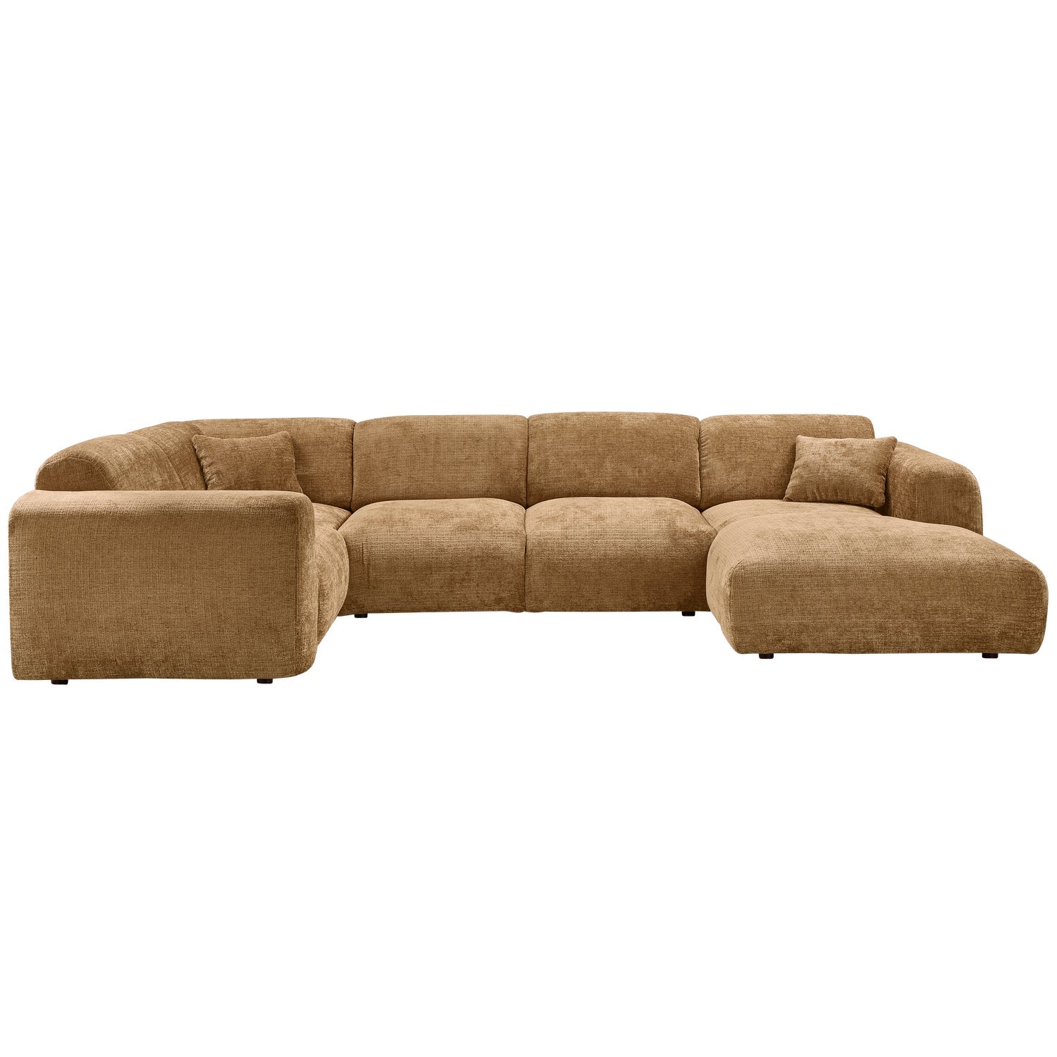 Panorama-Ecksofa links CLOUD honigfarben