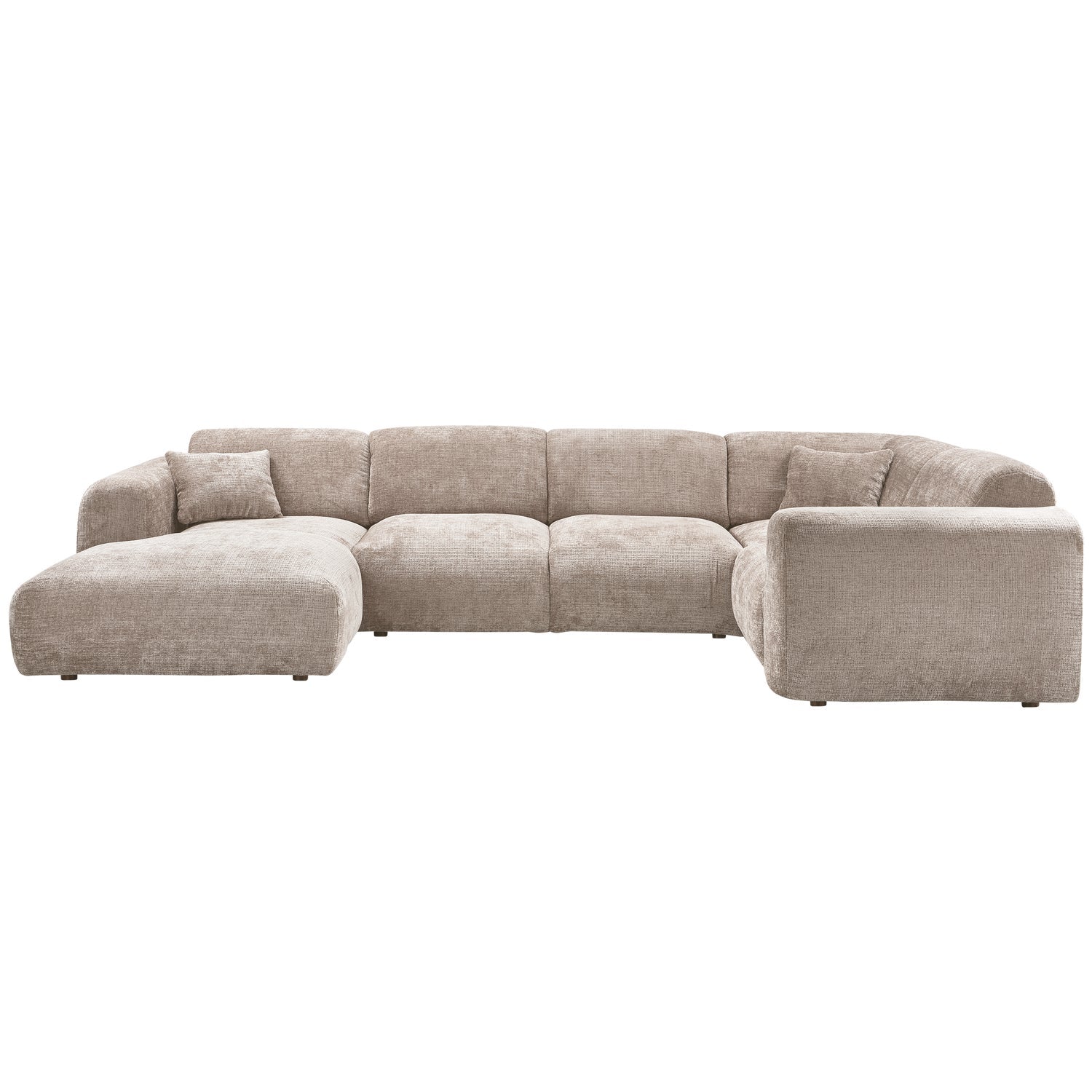 Panorama-Ecksofa rechts CLOUD beige