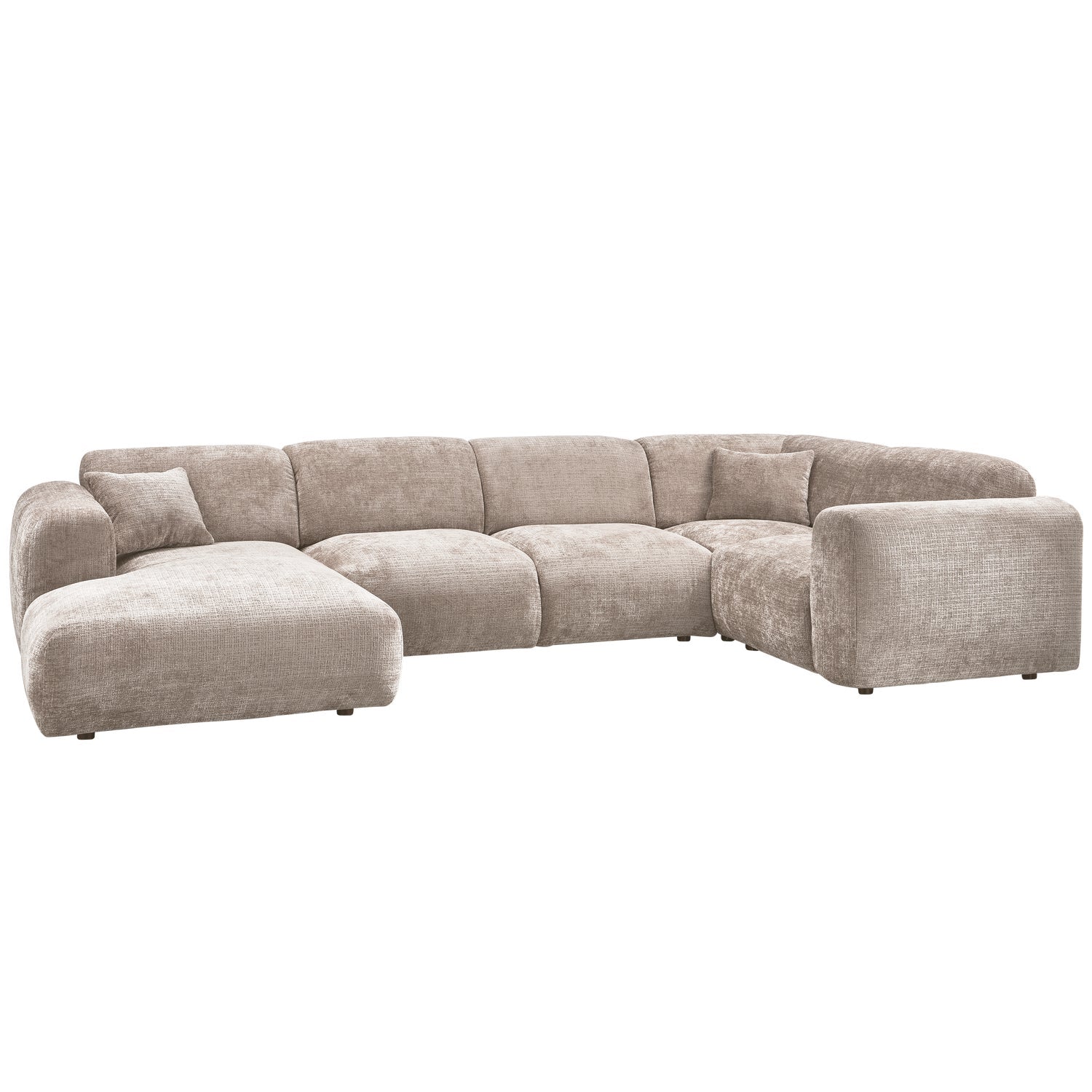 Panorama-Ecksofa rechts CLOUD beige