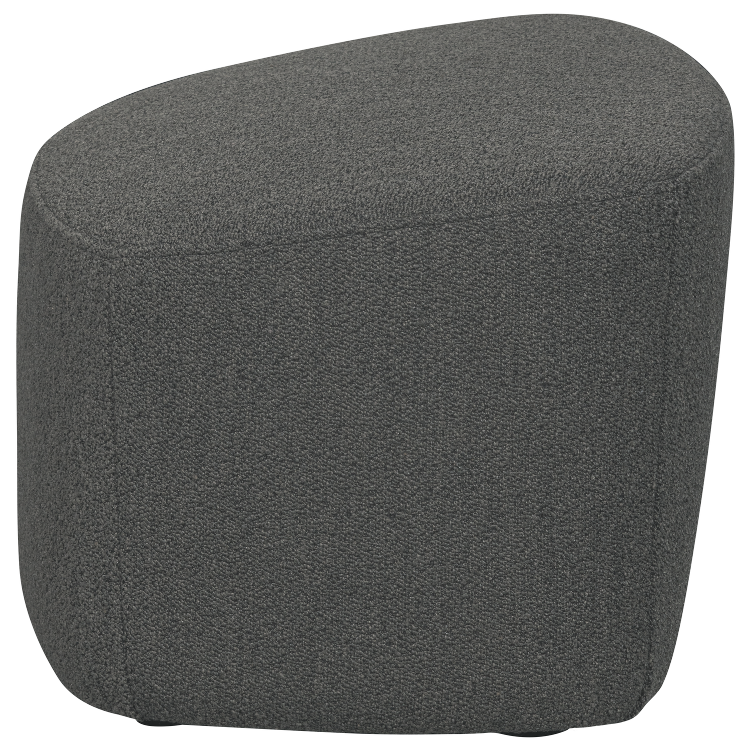 Puf LOFTY ciemnoszary bouclé – Woood