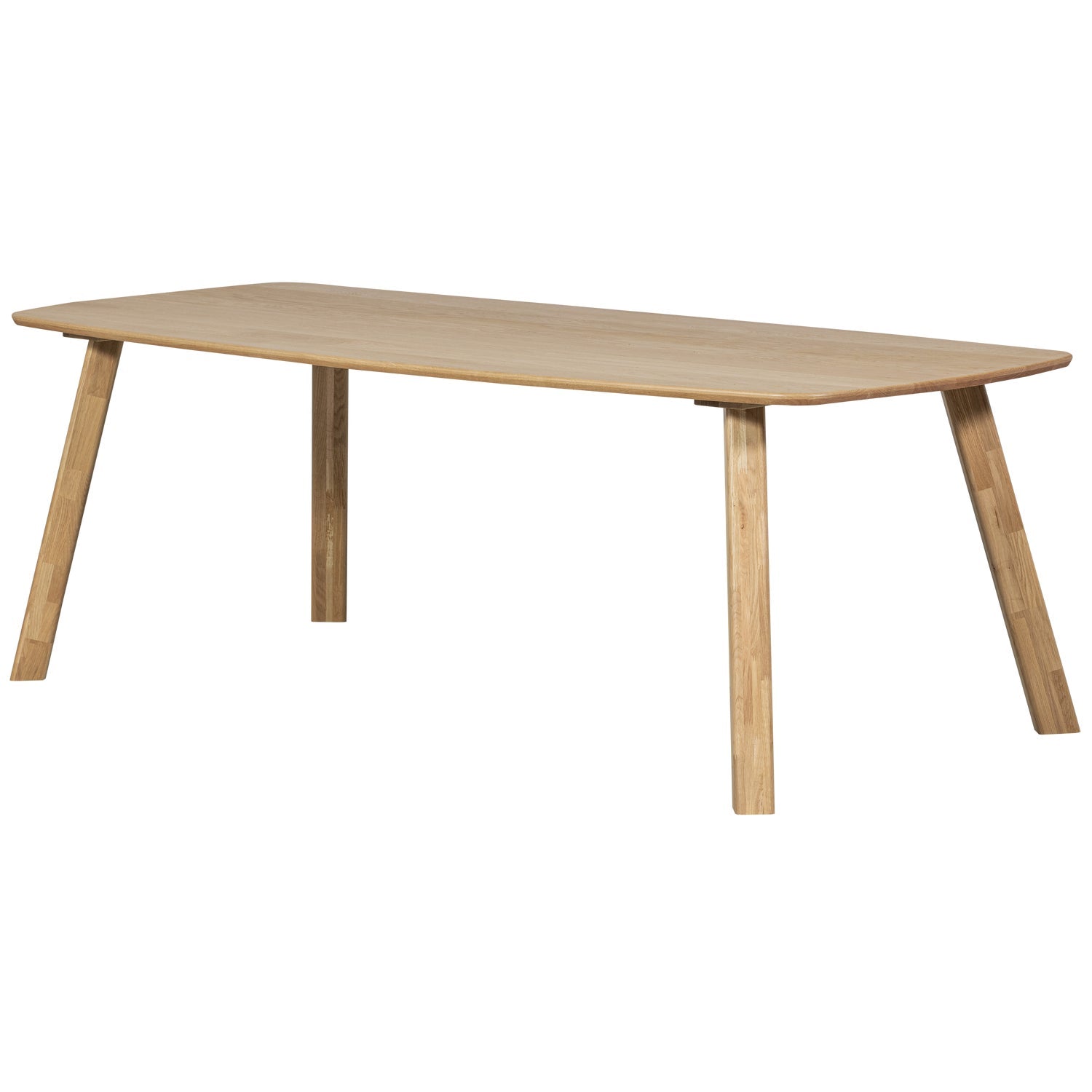 Ovale tafel TABLO gelijmd eikenhout