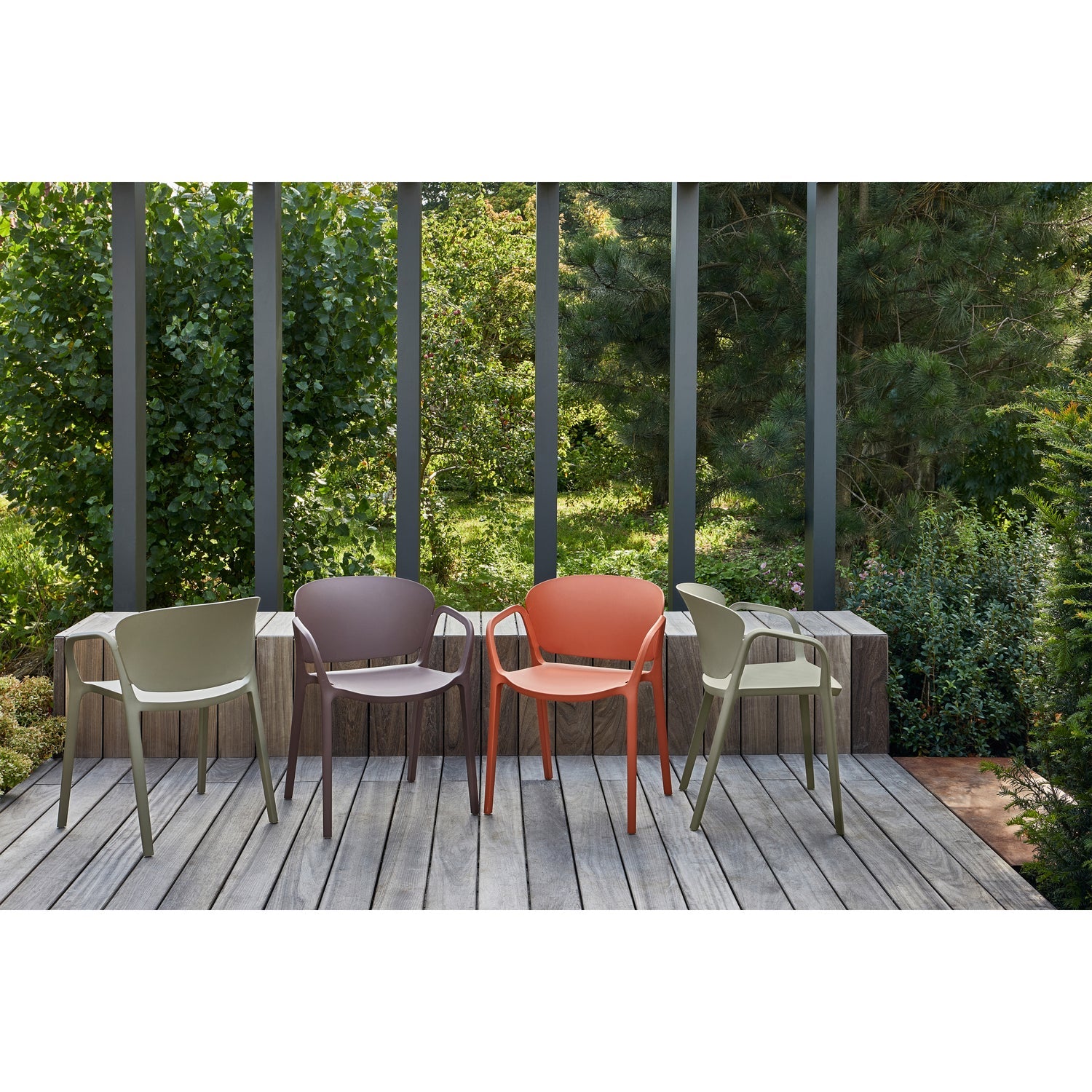 Gartenstuhl BENT braun