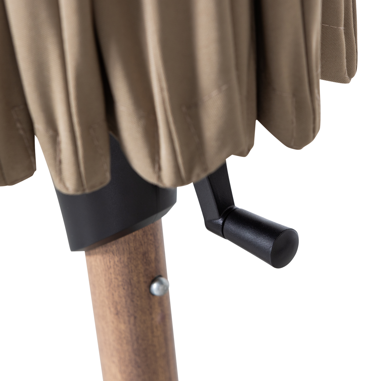 Sonnenschirm MONICA grün mit beiger Basis