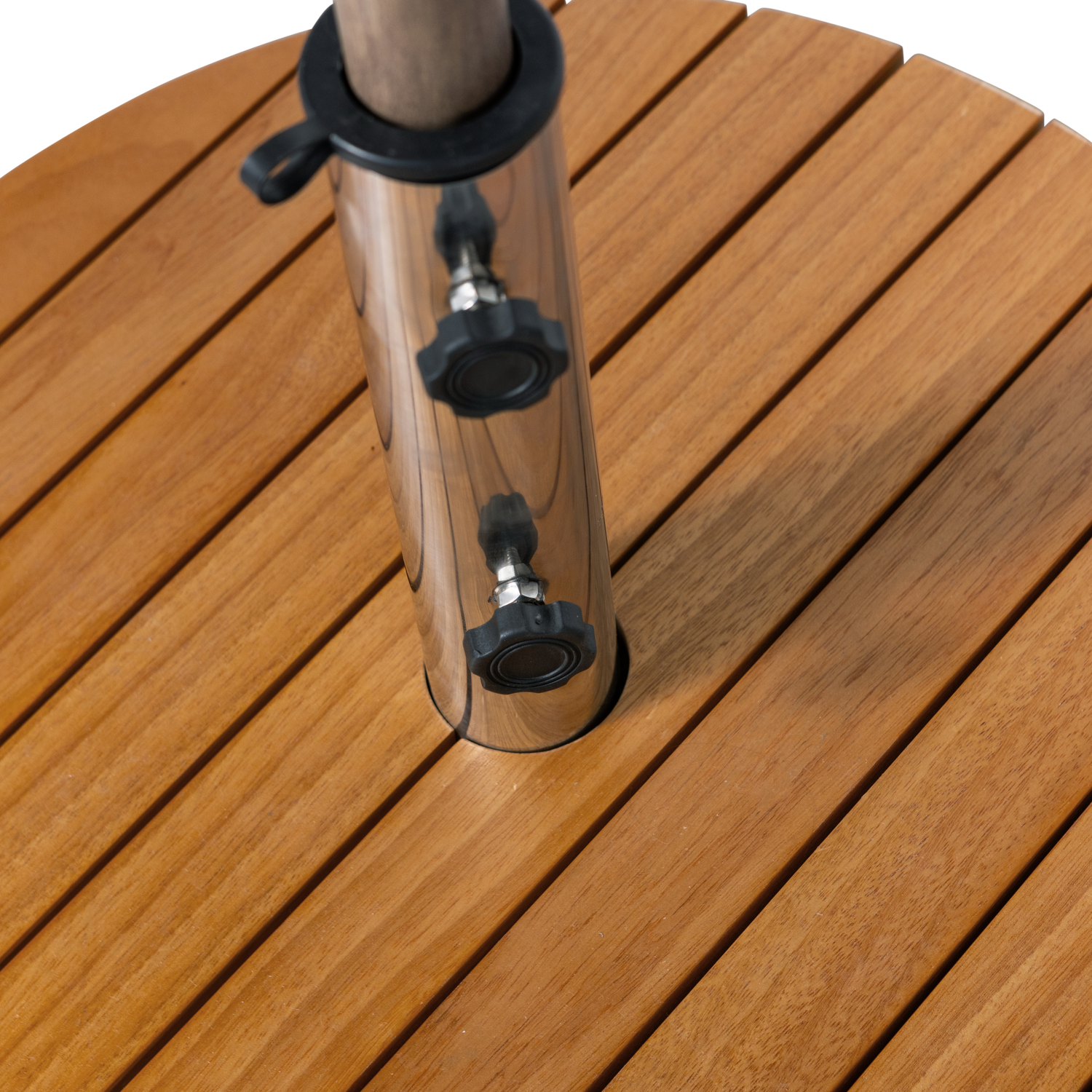 Sonnenschirm MONICA grün mit beiger Basis