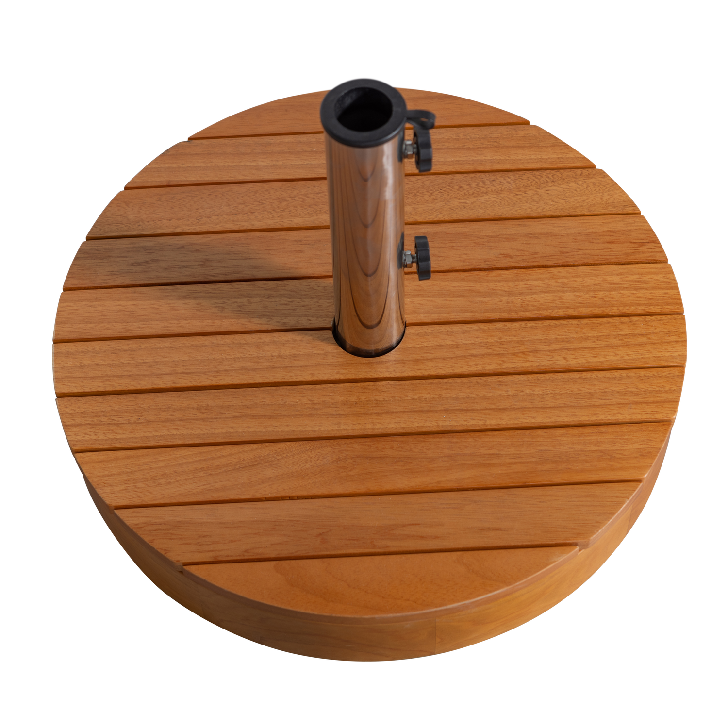 Sonnenschirm MONICA grün mit beiger Basis