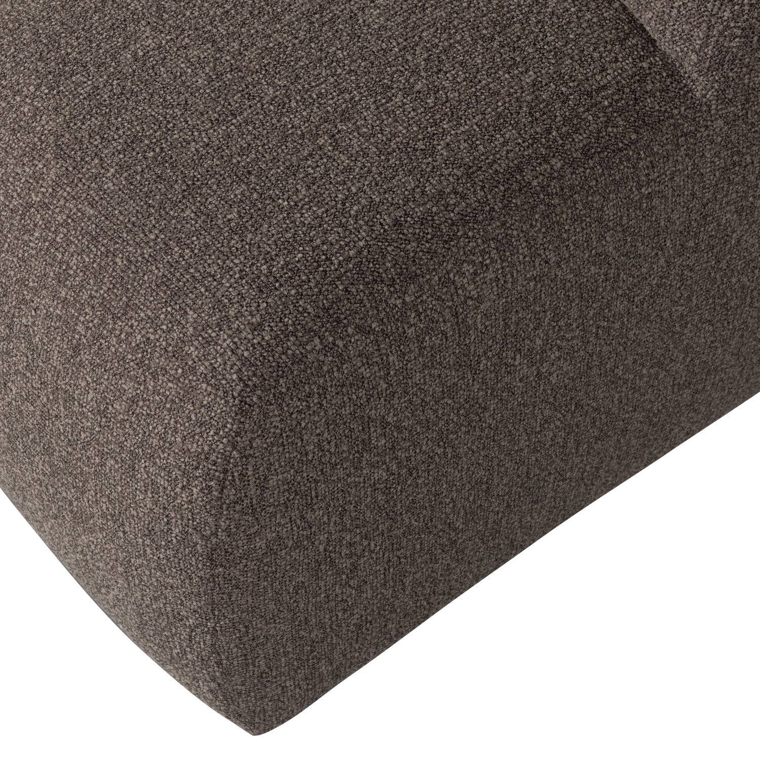 Puff MOJO dunkelbraunes Bouclé