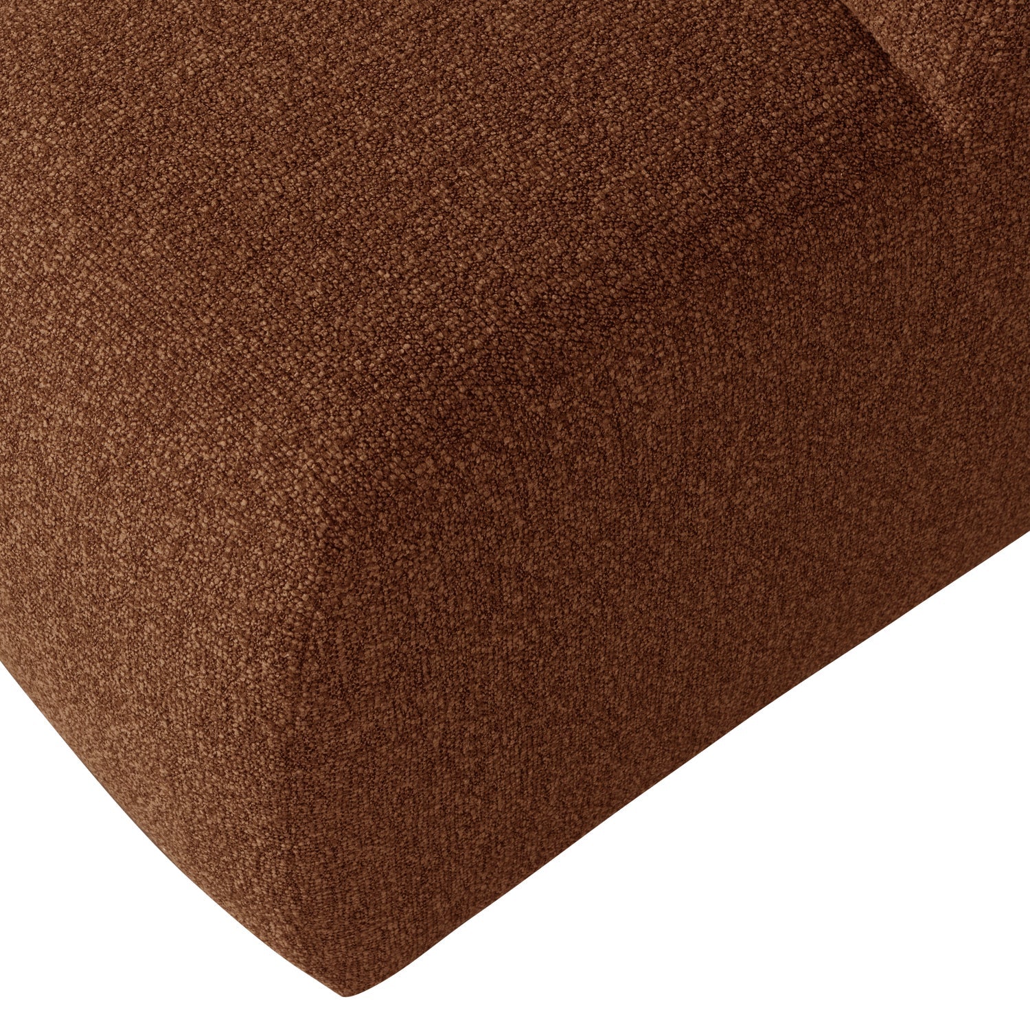 Puff MOJO braunes Bouclé