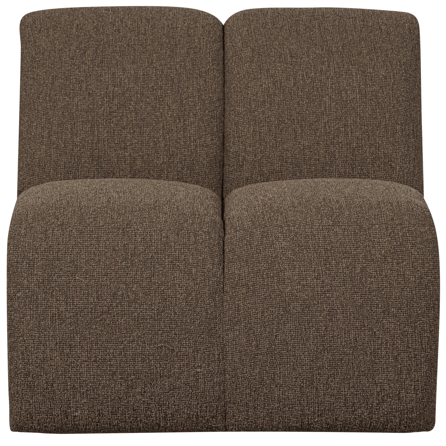 MOJO modular sofa - 1-seater dark brown bouclé element