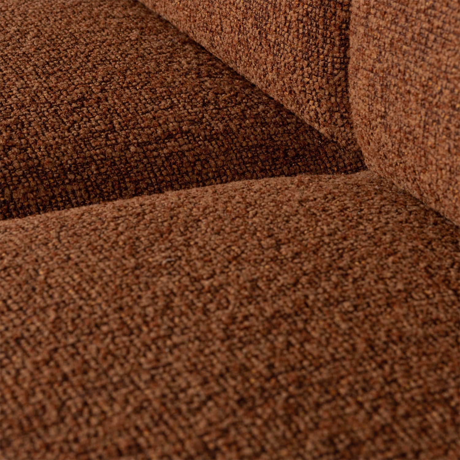 Modulares Sofa MOJO - 1-sitziges Element in braunem Bouclé