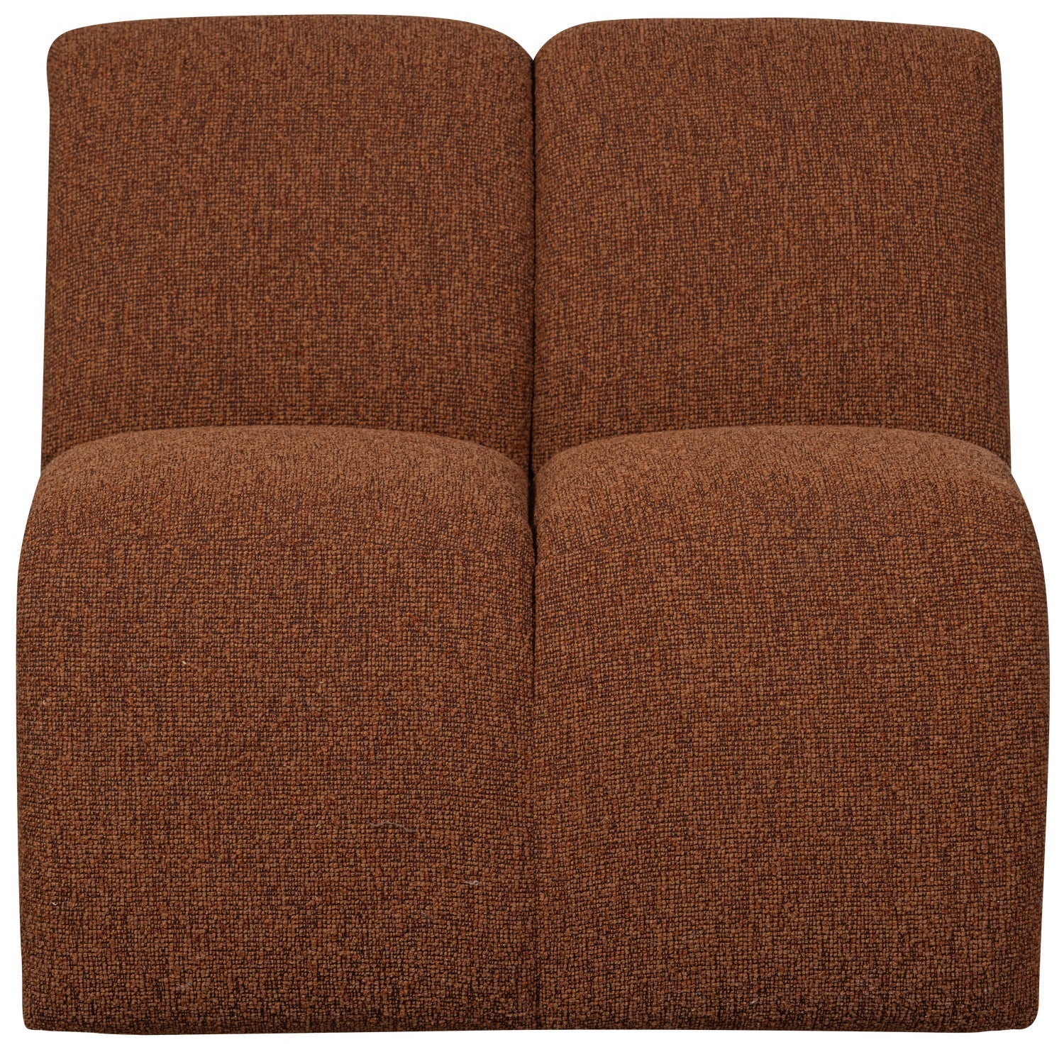 Modulares Sofa MOJO - 1-sitziges Element in braunem Bouclé