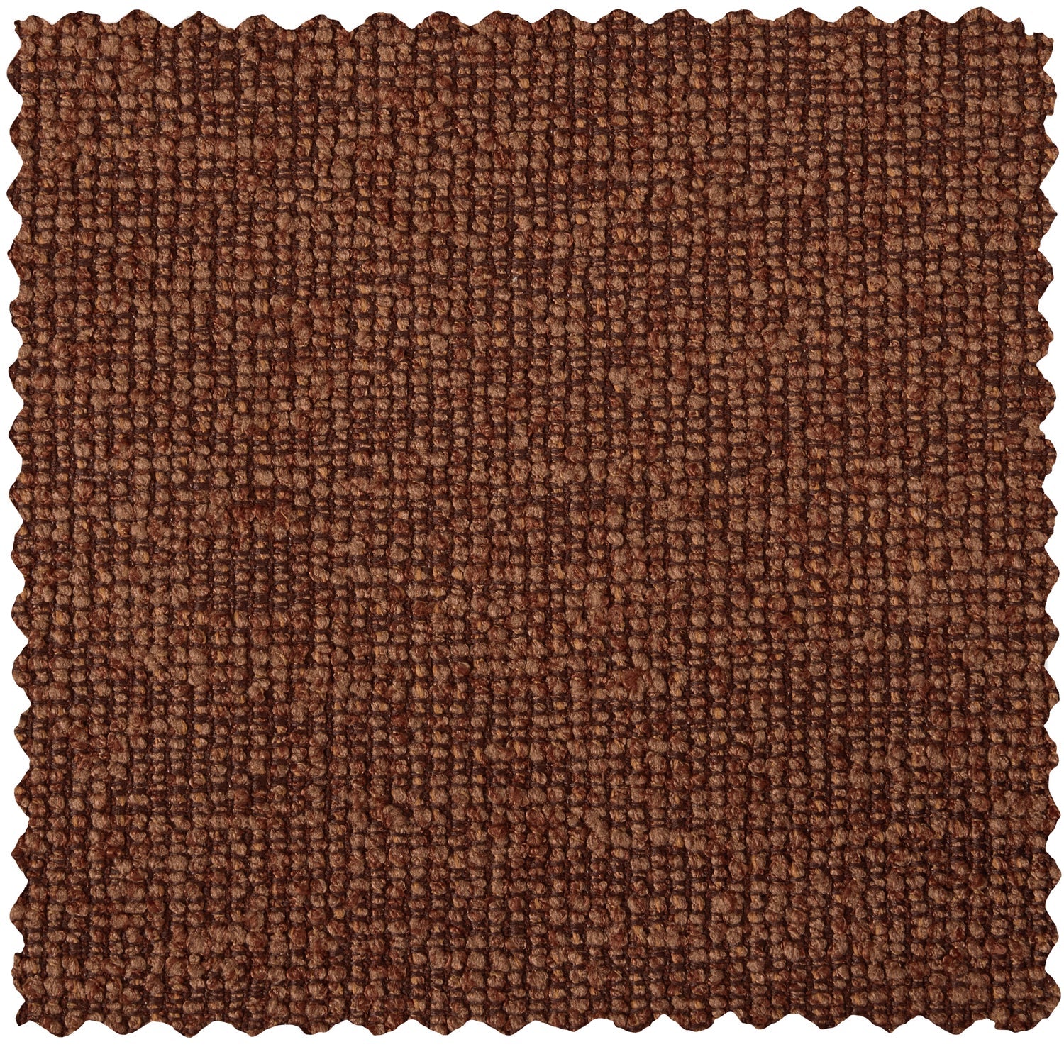 Modulares Sofa MOJO - linkes Element in braunem Bouclé