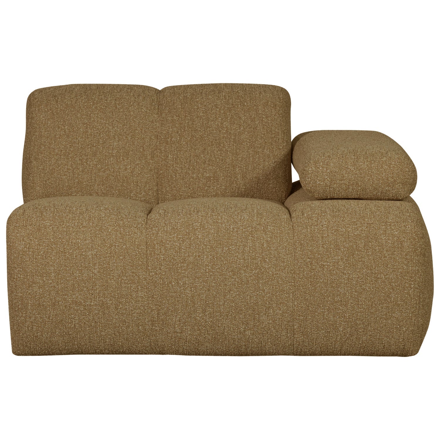 MOJO modular sofa - right-side element dark honey bouclé