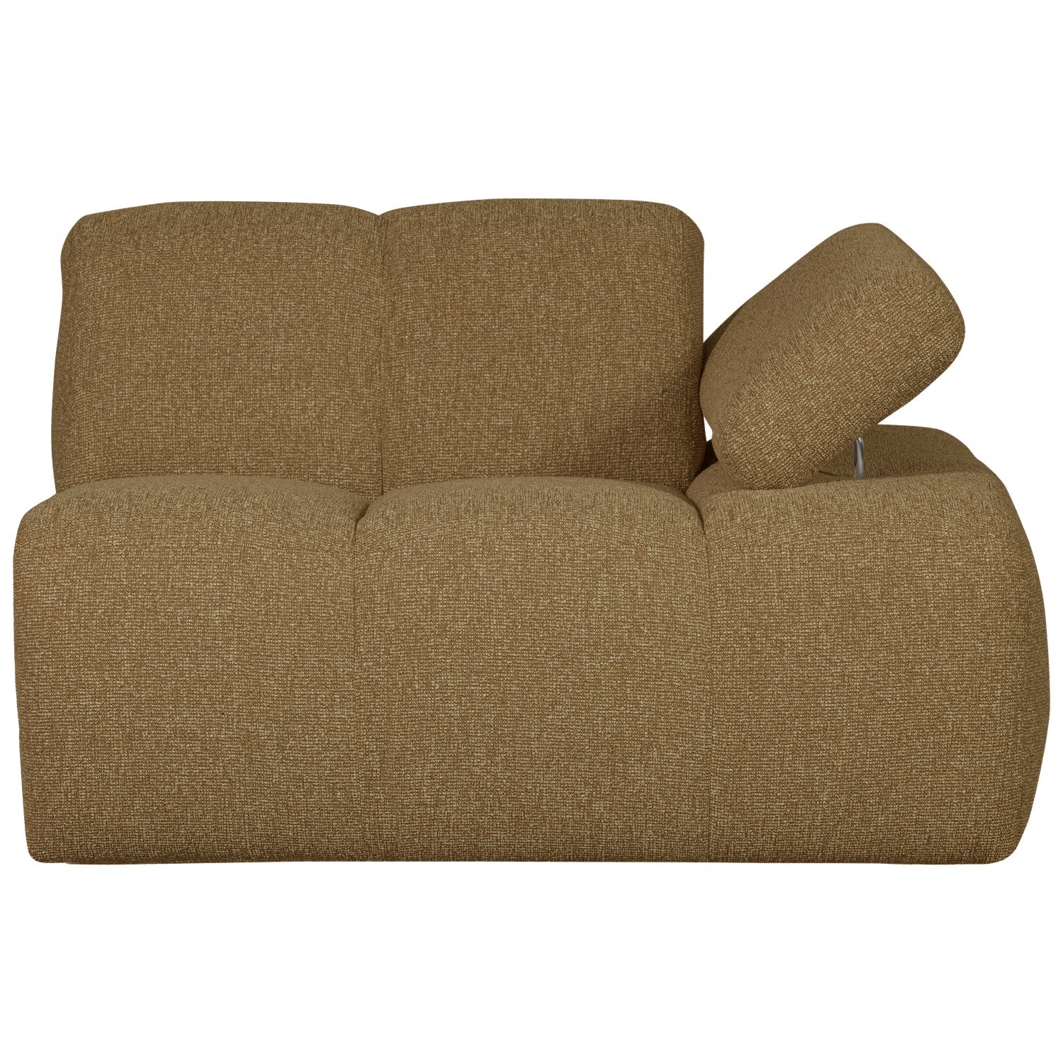 MOJO modular sofa - right-side element dark honey bouclé