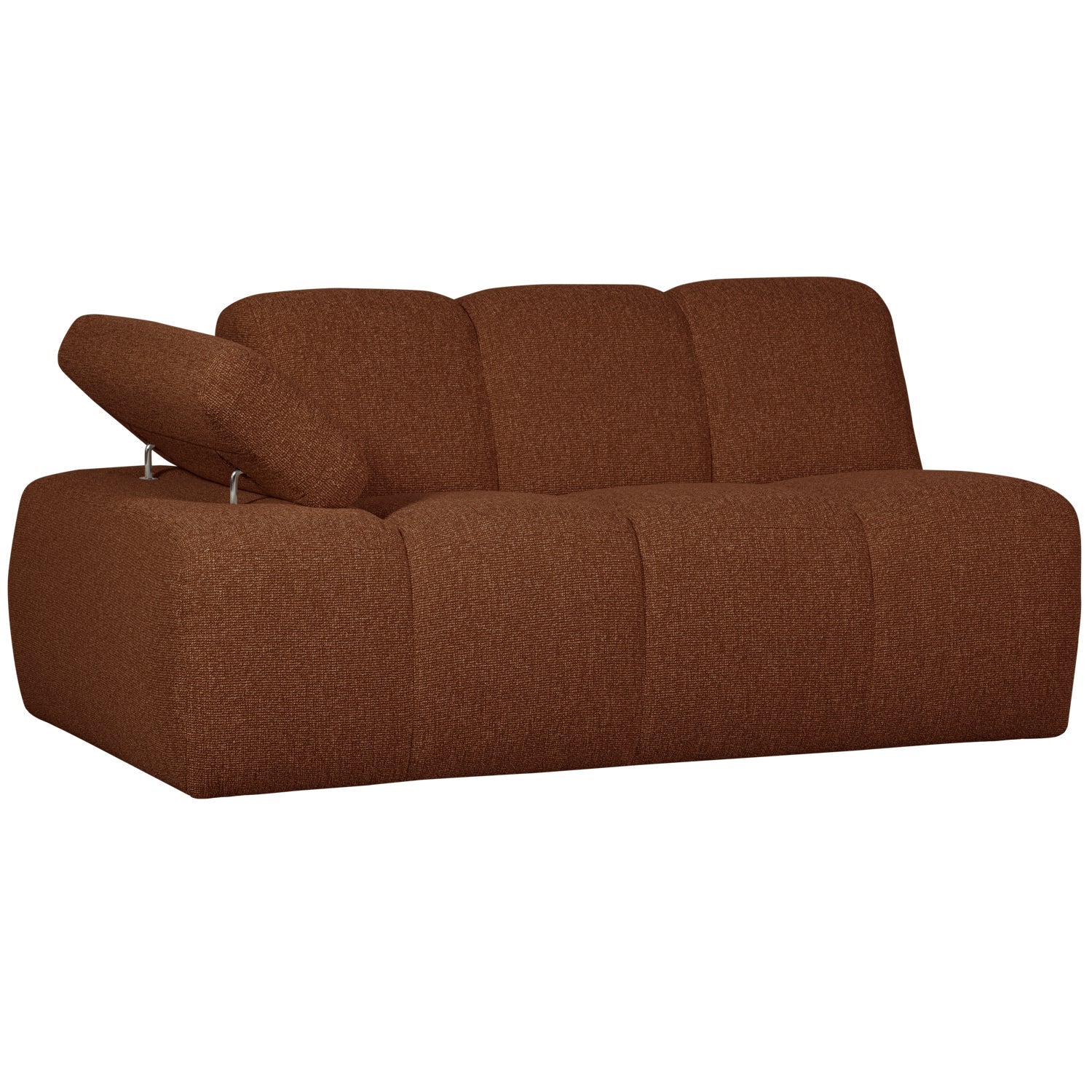 MOJO modular sofa - 1.5-seater left-sided brown bouclé element